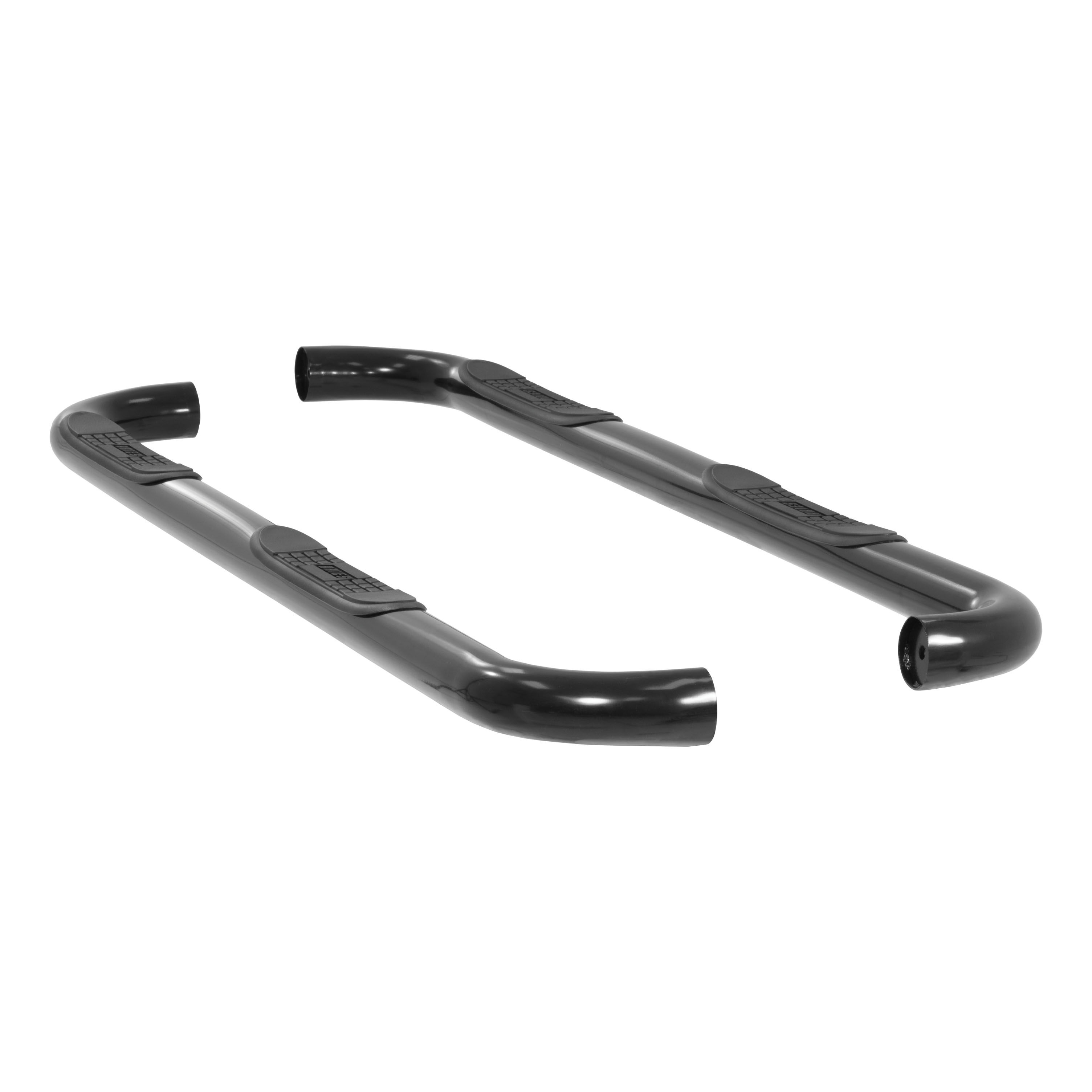 2011-2014 Ford Expedition Aries 3" Round Semi-Gloss Black Steel Side Bars KING RANCH/LIMITED/XL/XLT