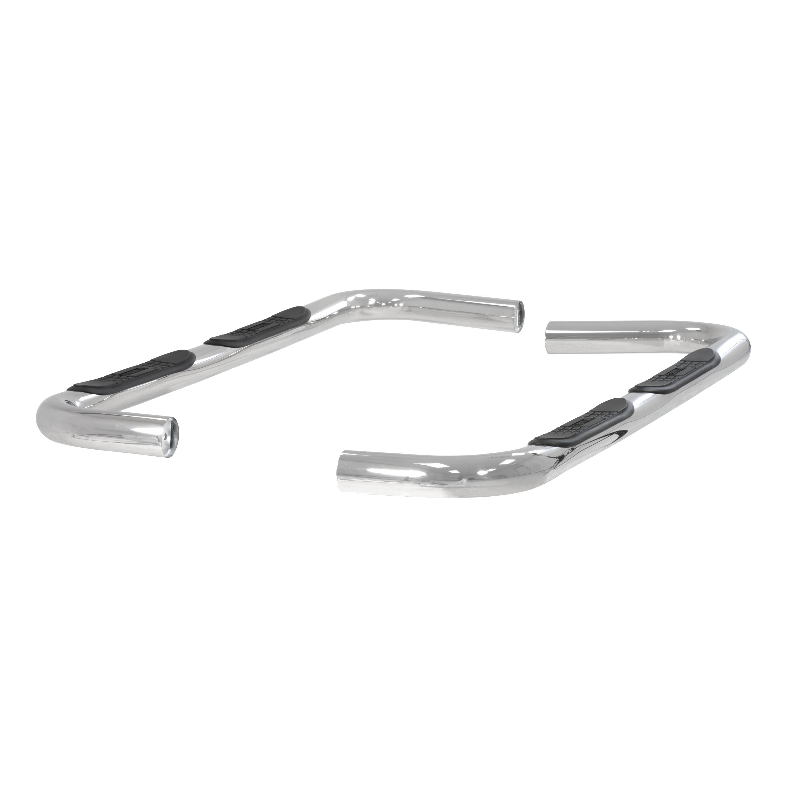 1995-2001 Ford Explorer Aries 3" Round Semi-Gloss Black Steel Side Bars 4-DOOR