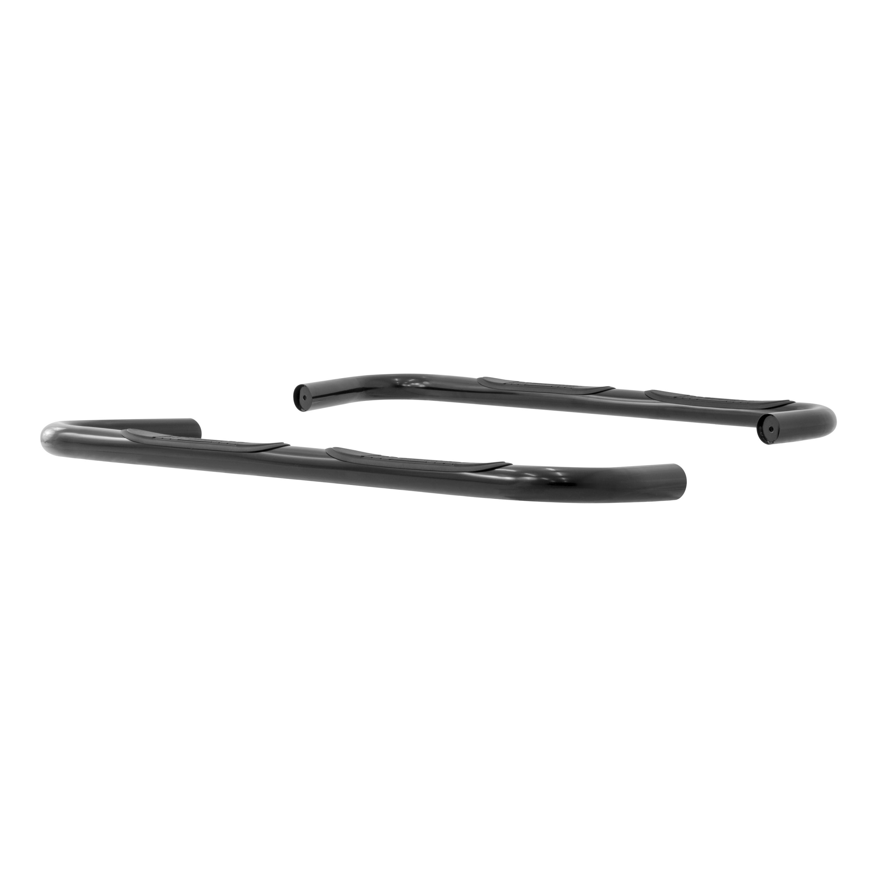 1995-2001 Ford Explorer Aries 3" Round Semi-Gloss Black Steel Side Bars 4-DOOR