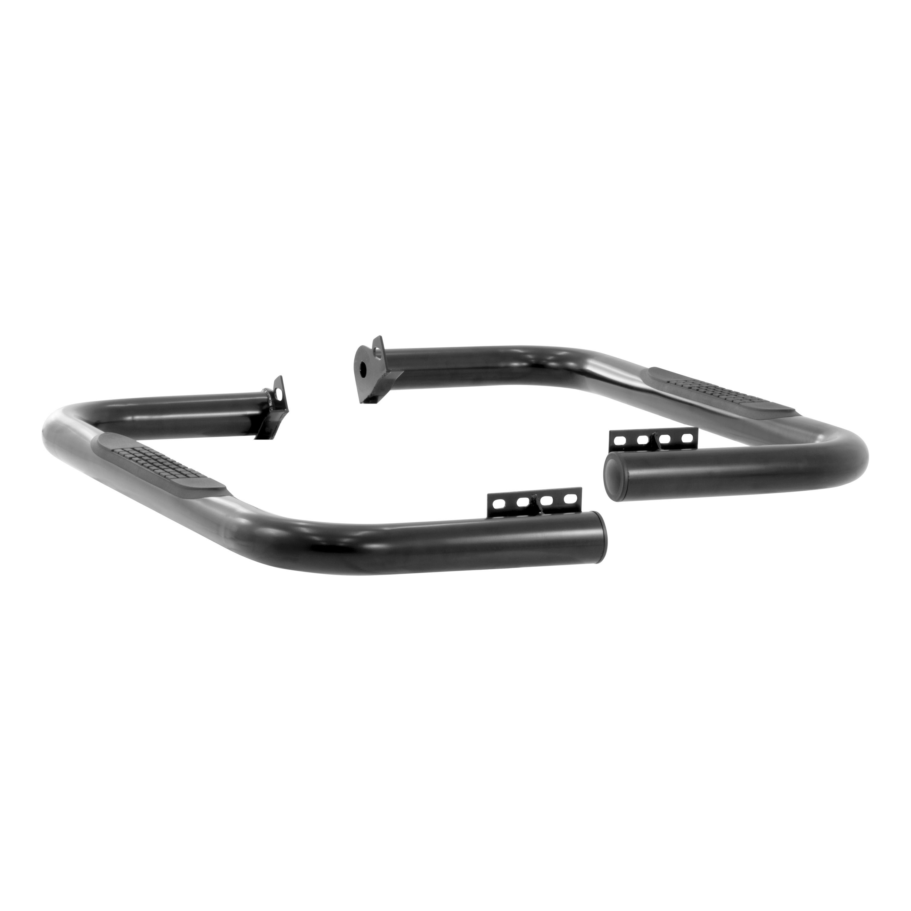 1966-1972 Ford Bronco Aries 3" Round Semi-Gloss Black Steel Side Bars
