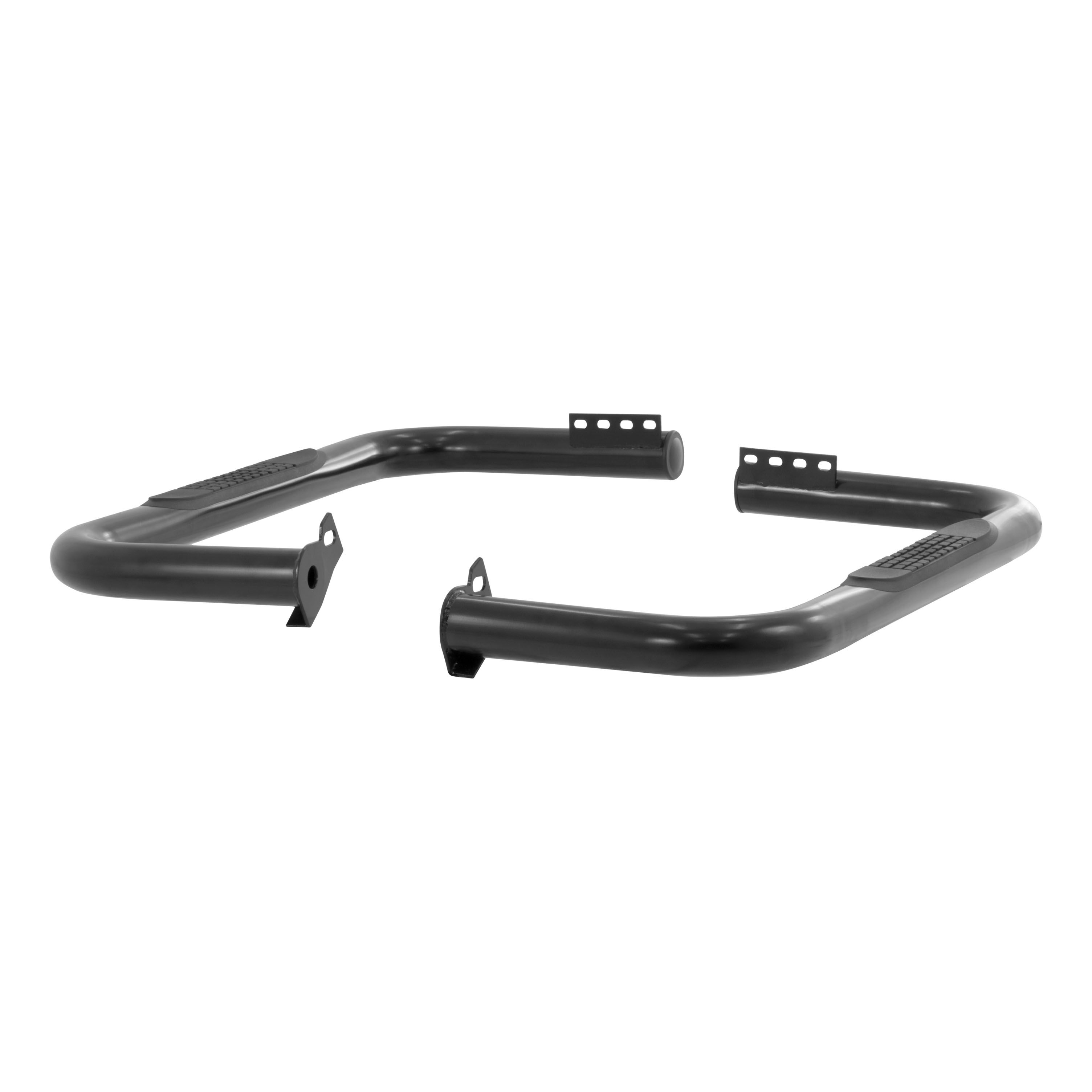1966-1972 Ford Bronco Aries 3" Round Semi-Gloss Black Steel Side Bars - 203038