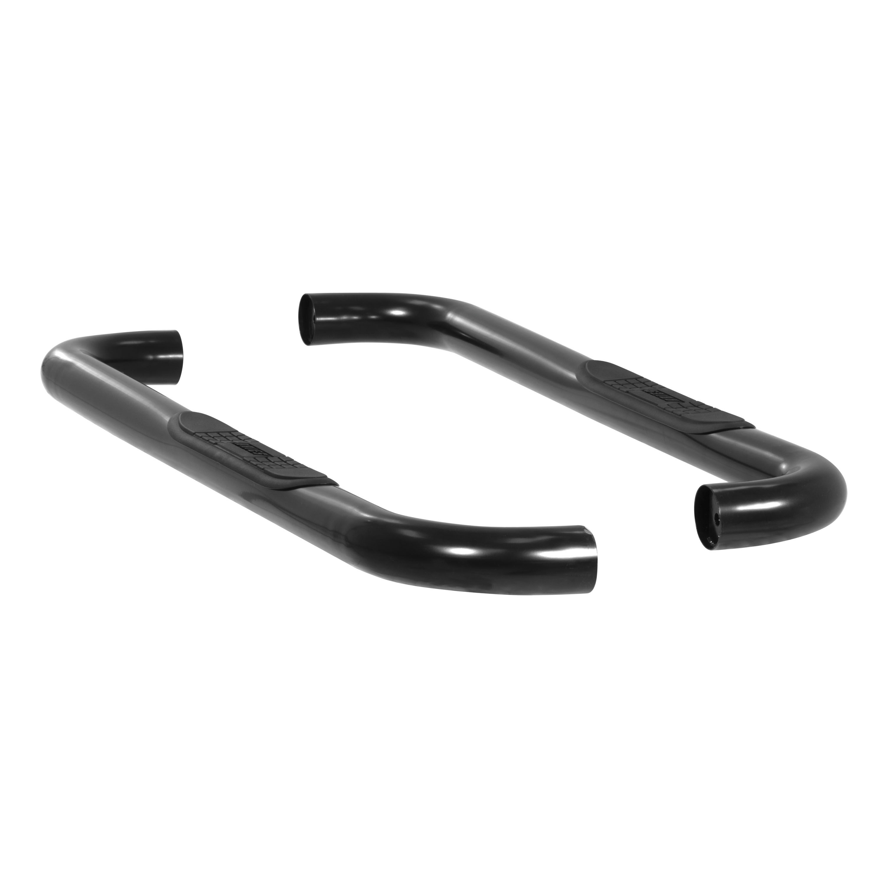 2009-2014 Ford F-150 Aries 3" Round Semi-Gloss Black Steel Side Bars REGULAR CAB
