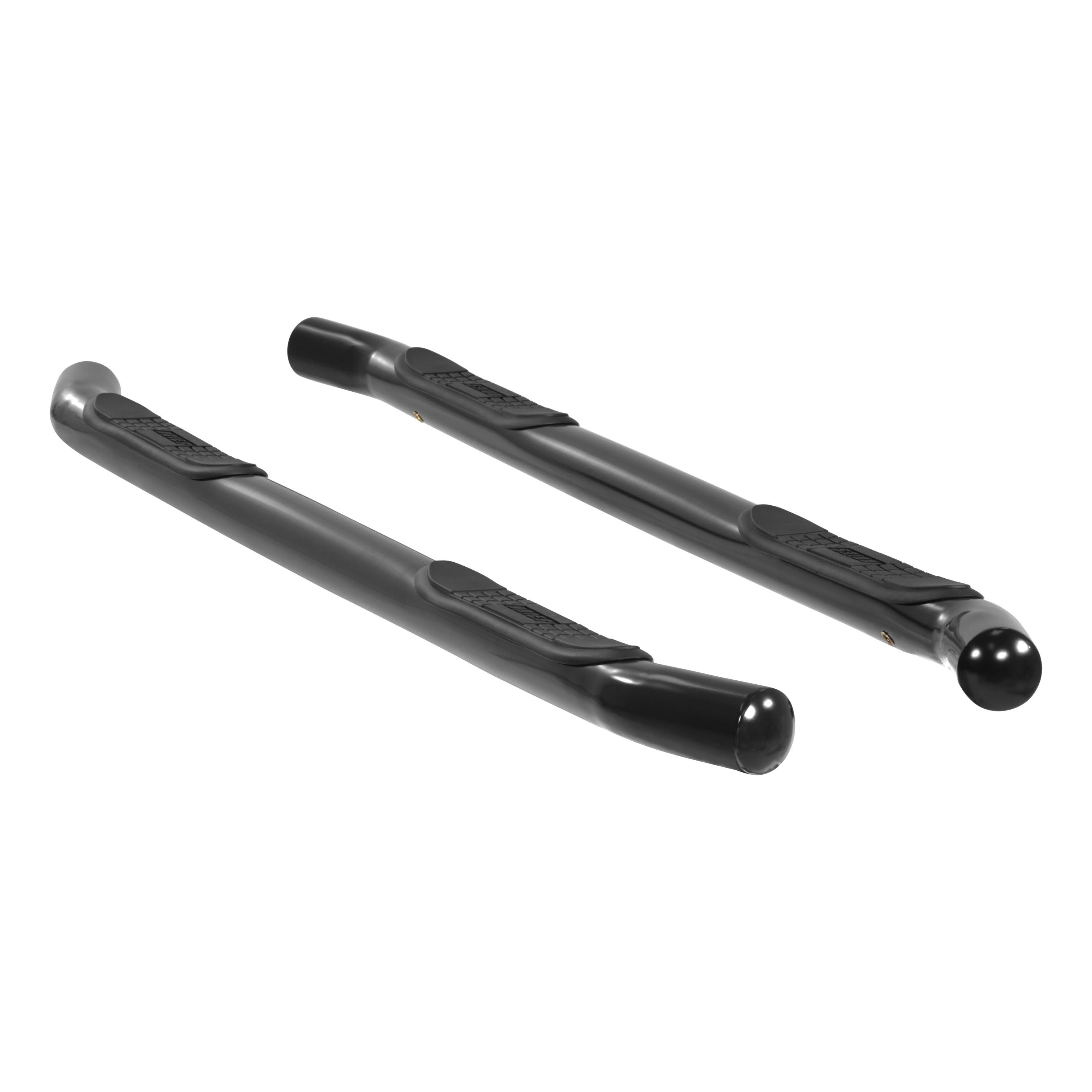 2011-2016 Ford Explorer Aries 3" Round Semi-Gloss Black Steel Side Bars