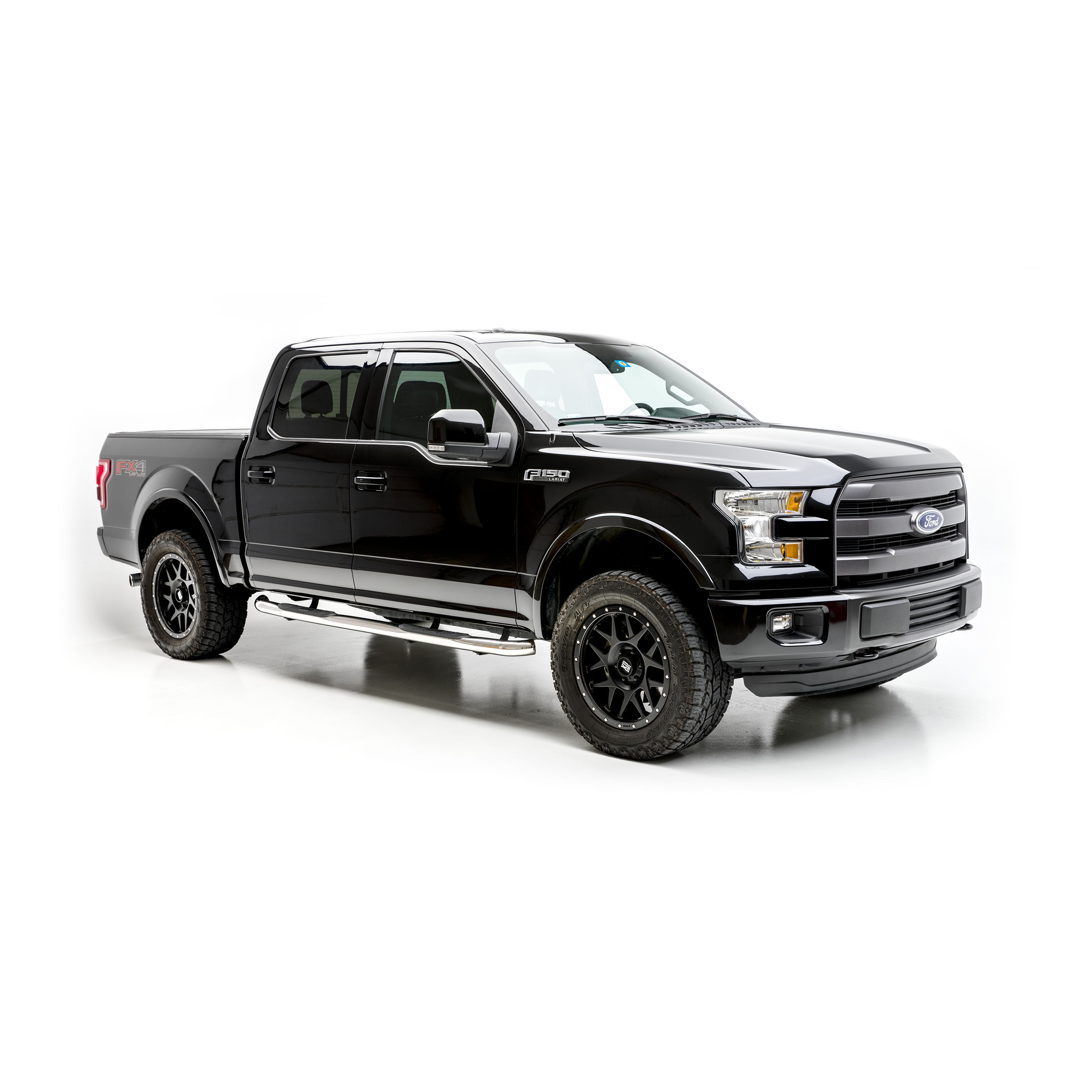 2015-2018 Ford F-150 Aries Stainless 3" Round Side Bars XLT/Crew Cab