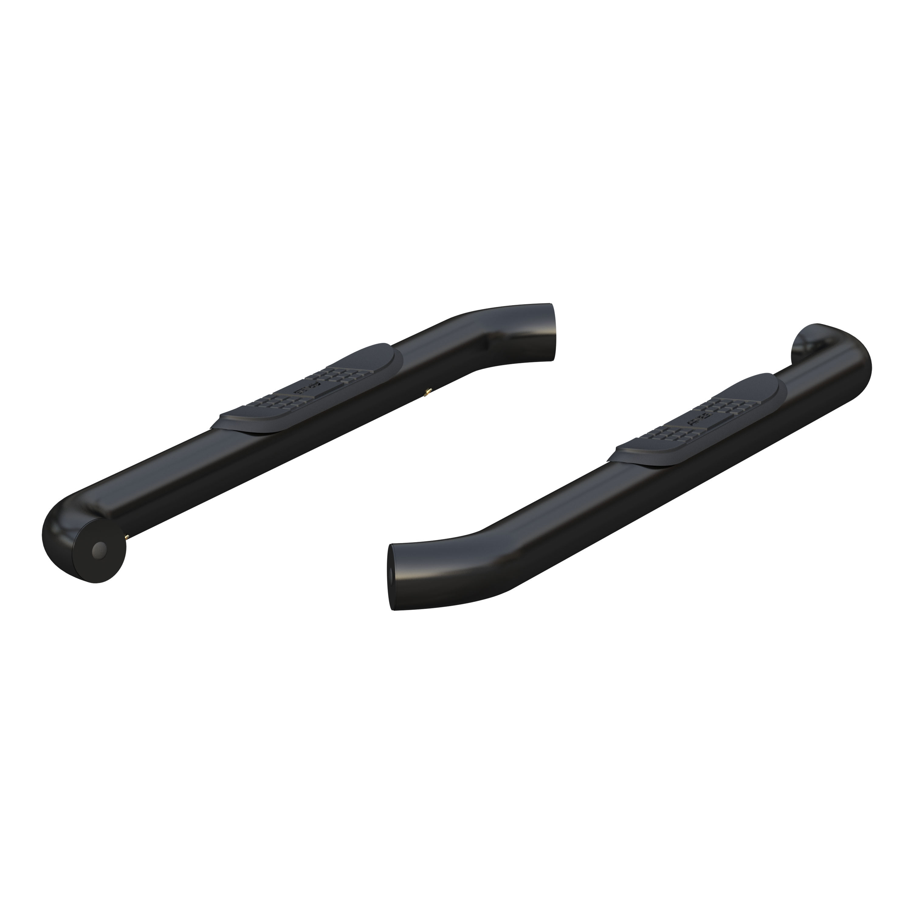 2015-2018 Ford F-150 Aries 3" Round Semi-Gloss Black Steel Side Bars Standard Cab - 203045