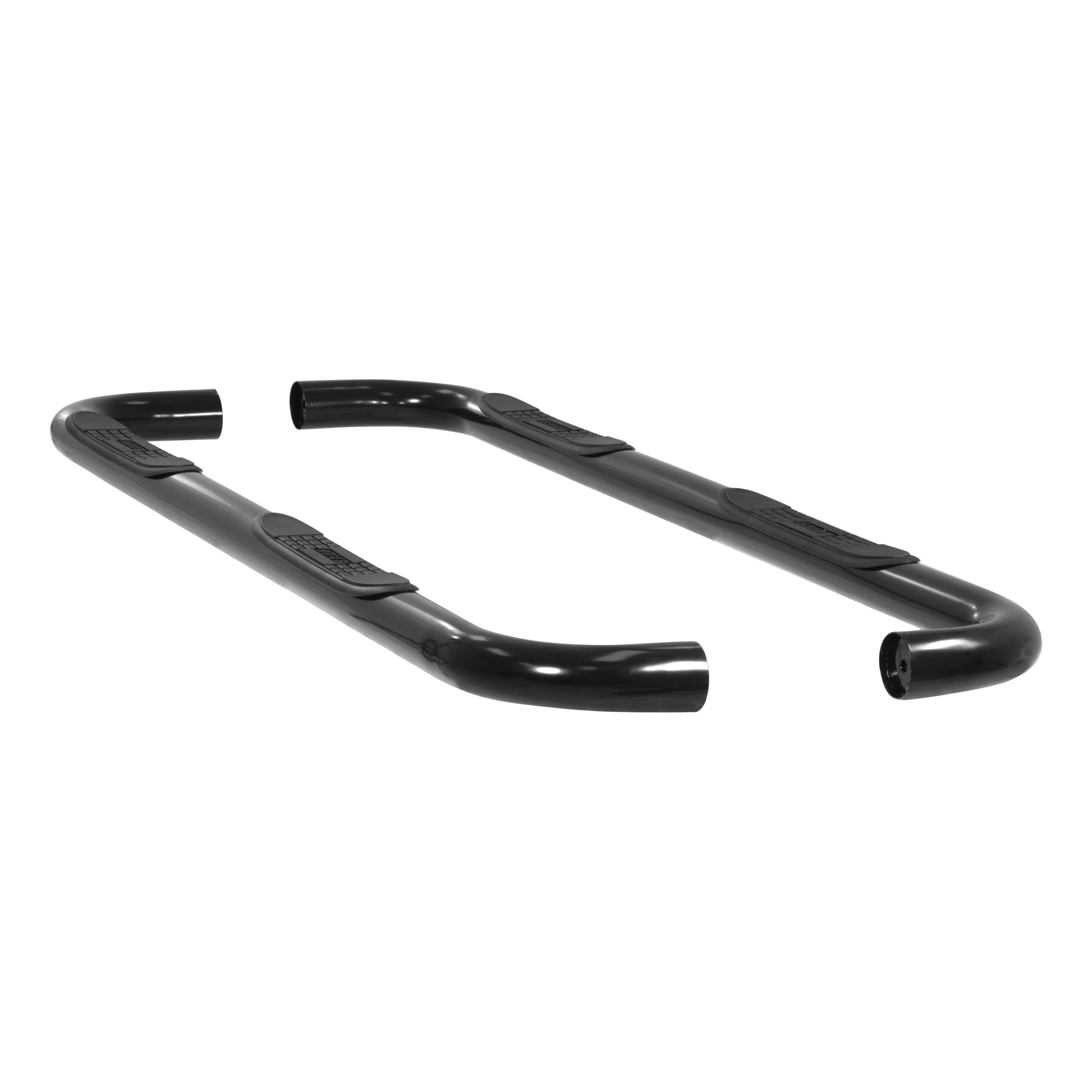 1995-1999 GMC Yukon Aries 3" Round Semi-Gloss Black Steel Side Bars 4-DOOR