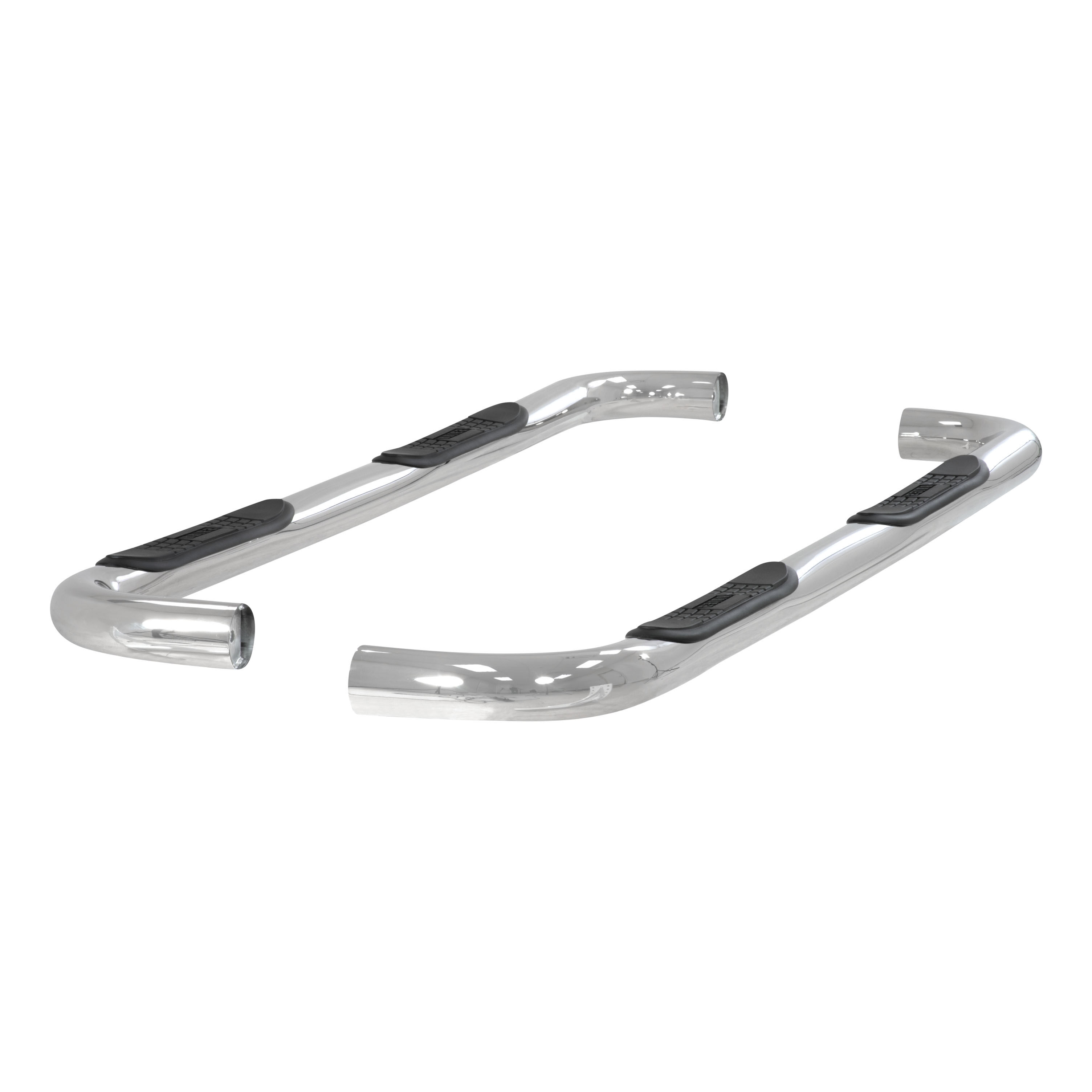 1995-1999 GMC Yukon Aries 3" Round Semi-Gloss Black Steel Side Bars 4-DOOR