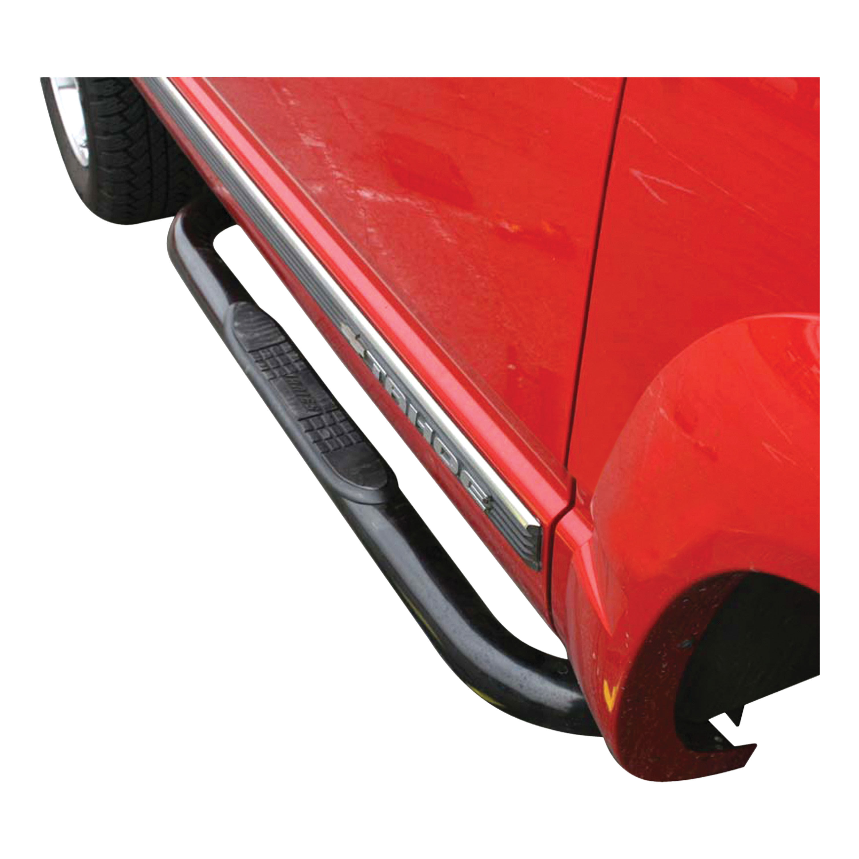 1988-1999 GMC K3500 Aries 3" Round Semi-Gloss Black Steel Side Bars REGULAR CAB (INCLUDING Z71)