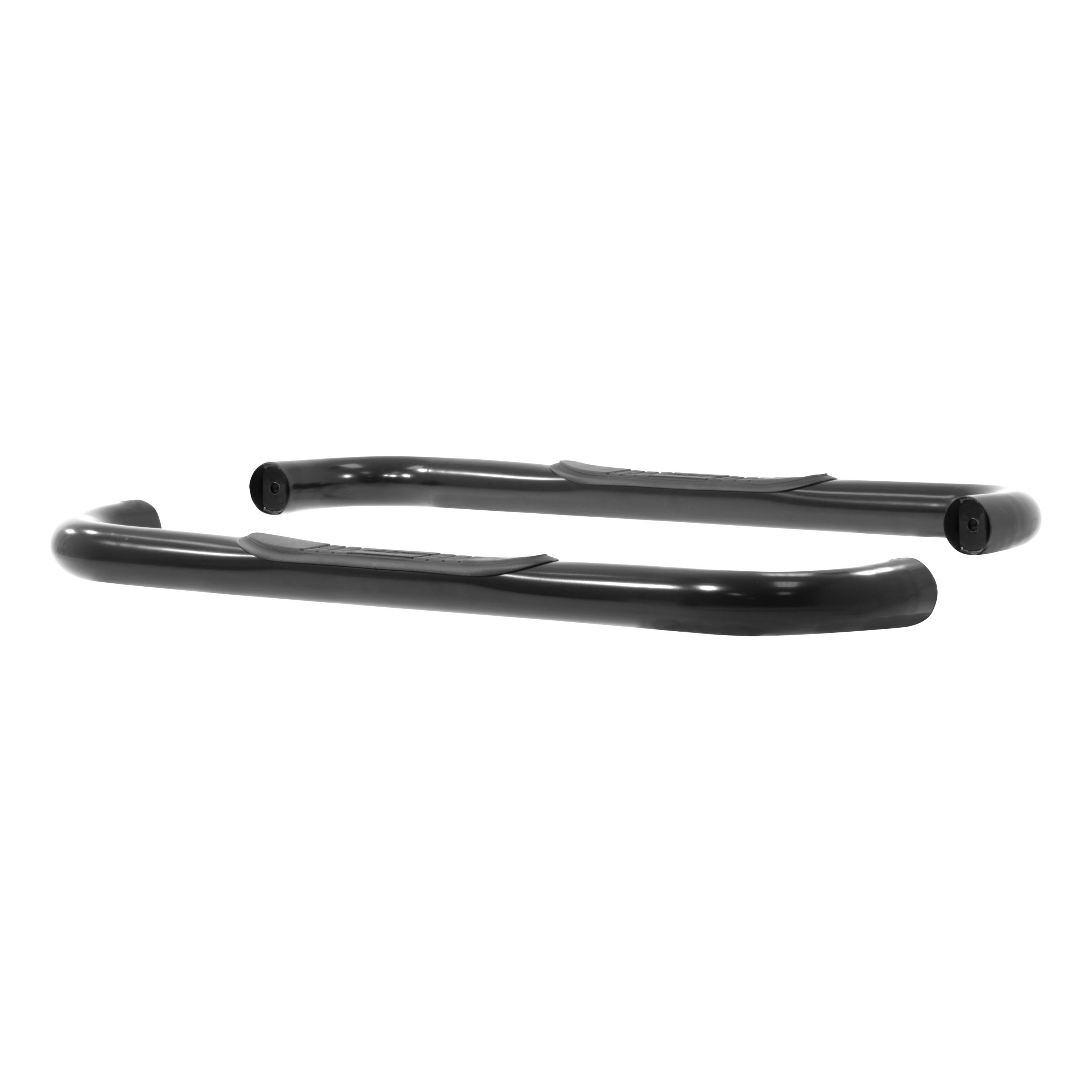 1988-1999 GMC K3500 Aries 3" Round Semi-Gloss Black Steel Side Bars REGULAR CAB (INCLUDING Z71)