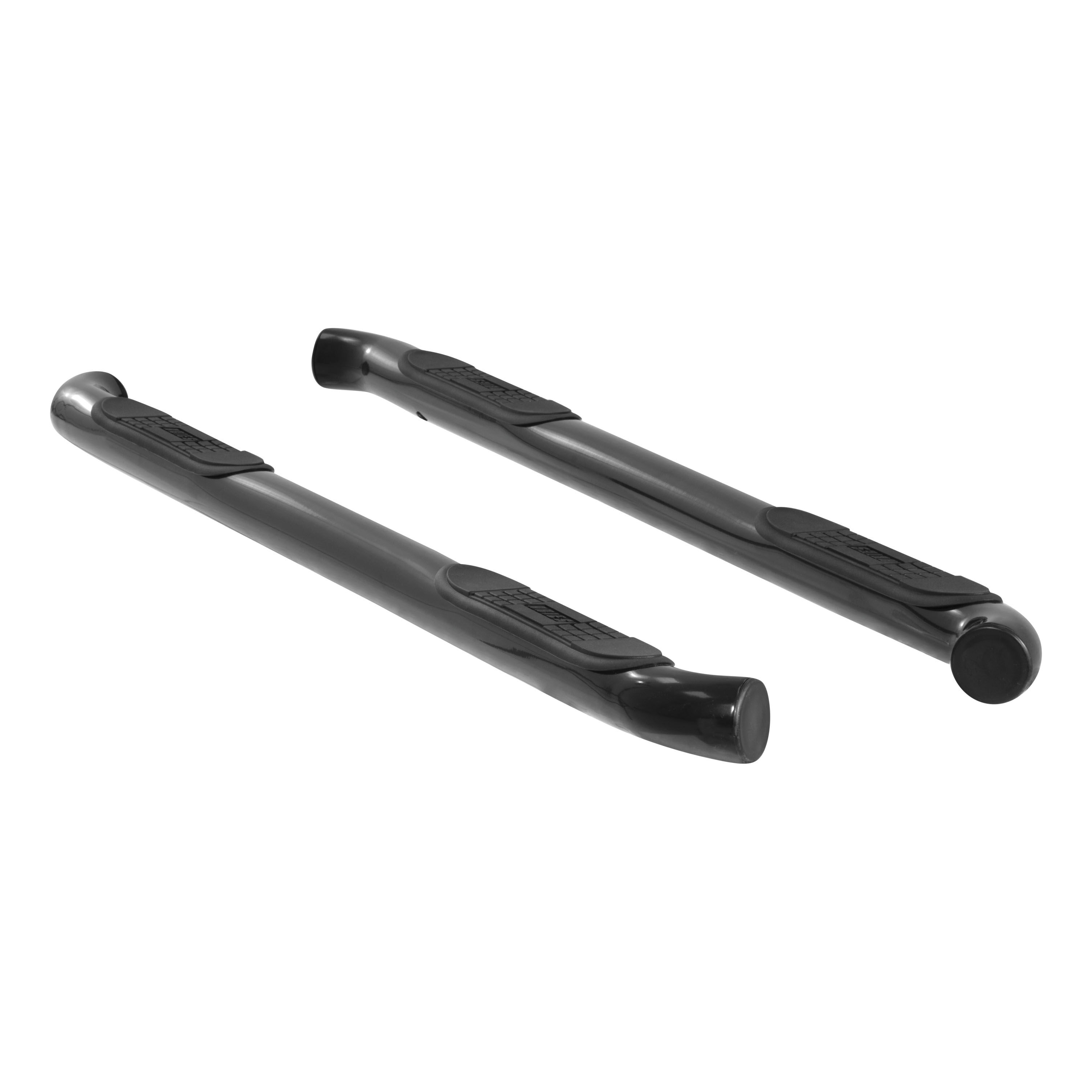2009-2016 Chevy Traverse Aries 3" Round Semi-Gloss Black Steel Side Bars