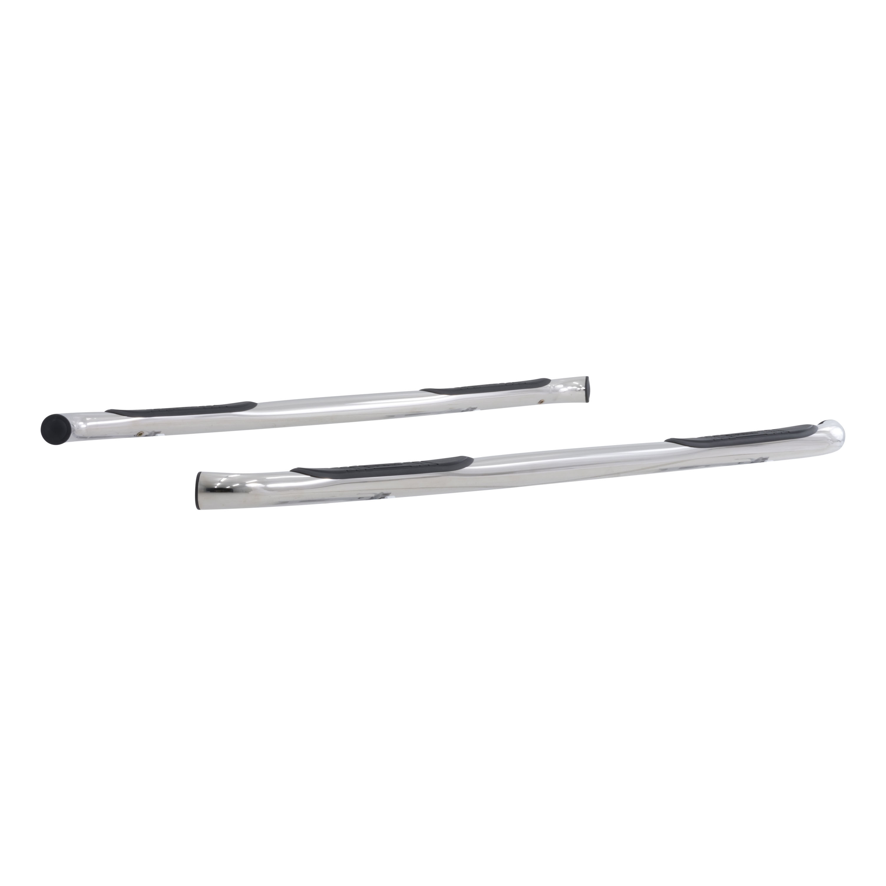 2009-2016 Chevy Traverse Aries 3" Round Semi-Gloss Black Steel Side Bars