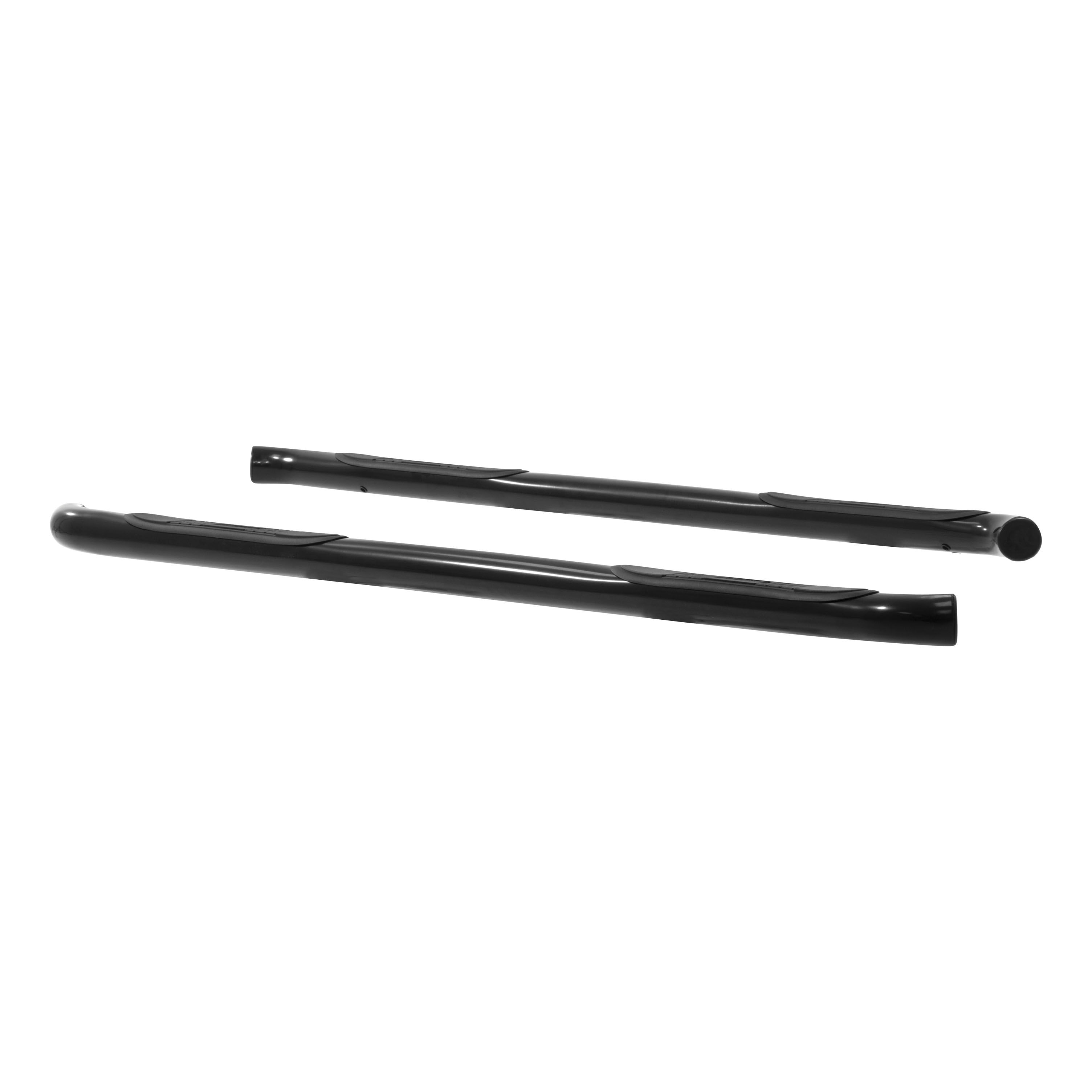 2009-2016 Chevy Traverse Aries 3" Round Semi-Gloss Black Steel Side Bars