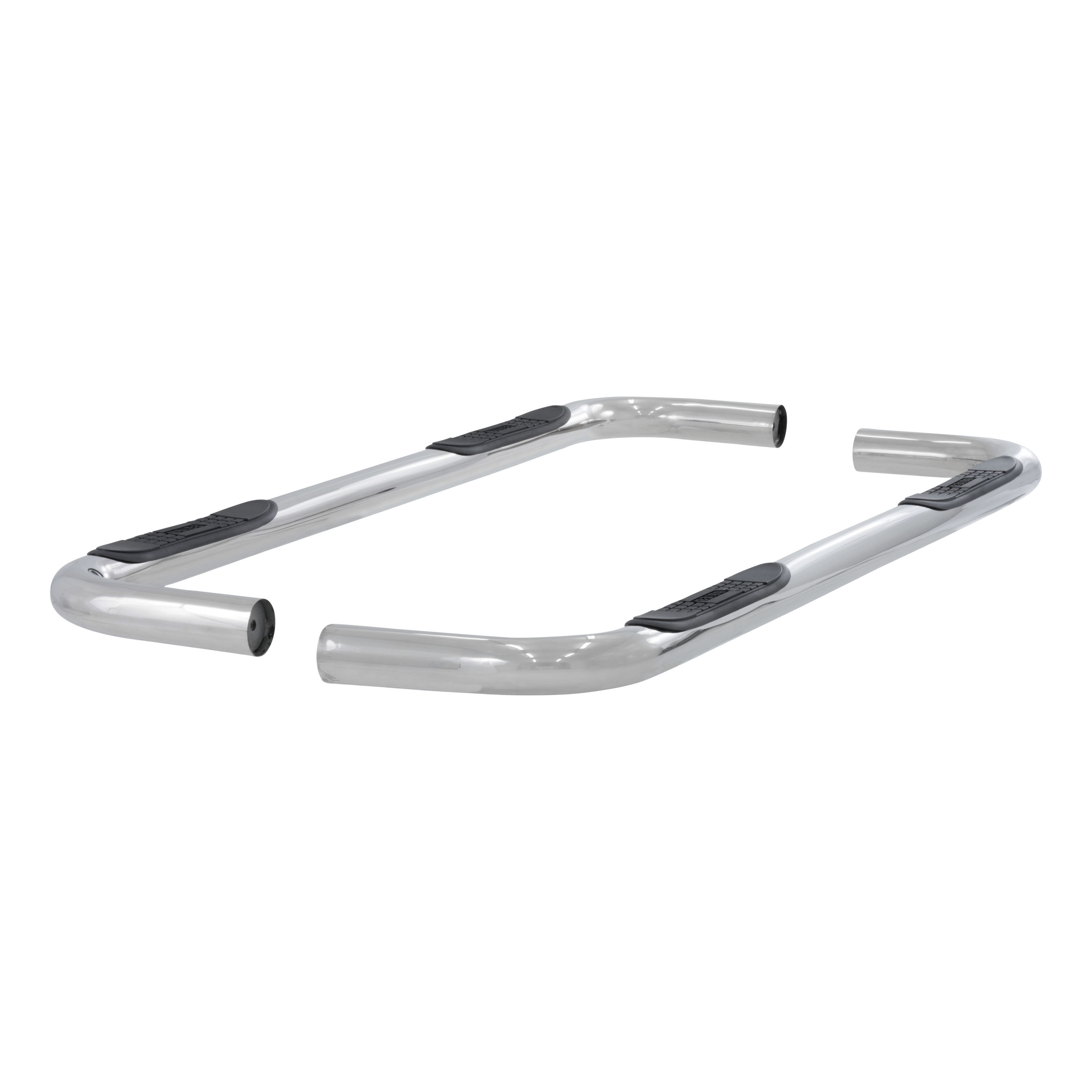 1973-1989 Chevy Suburban Aries 3" Round Semi-Gloss Black Steel Side Bars