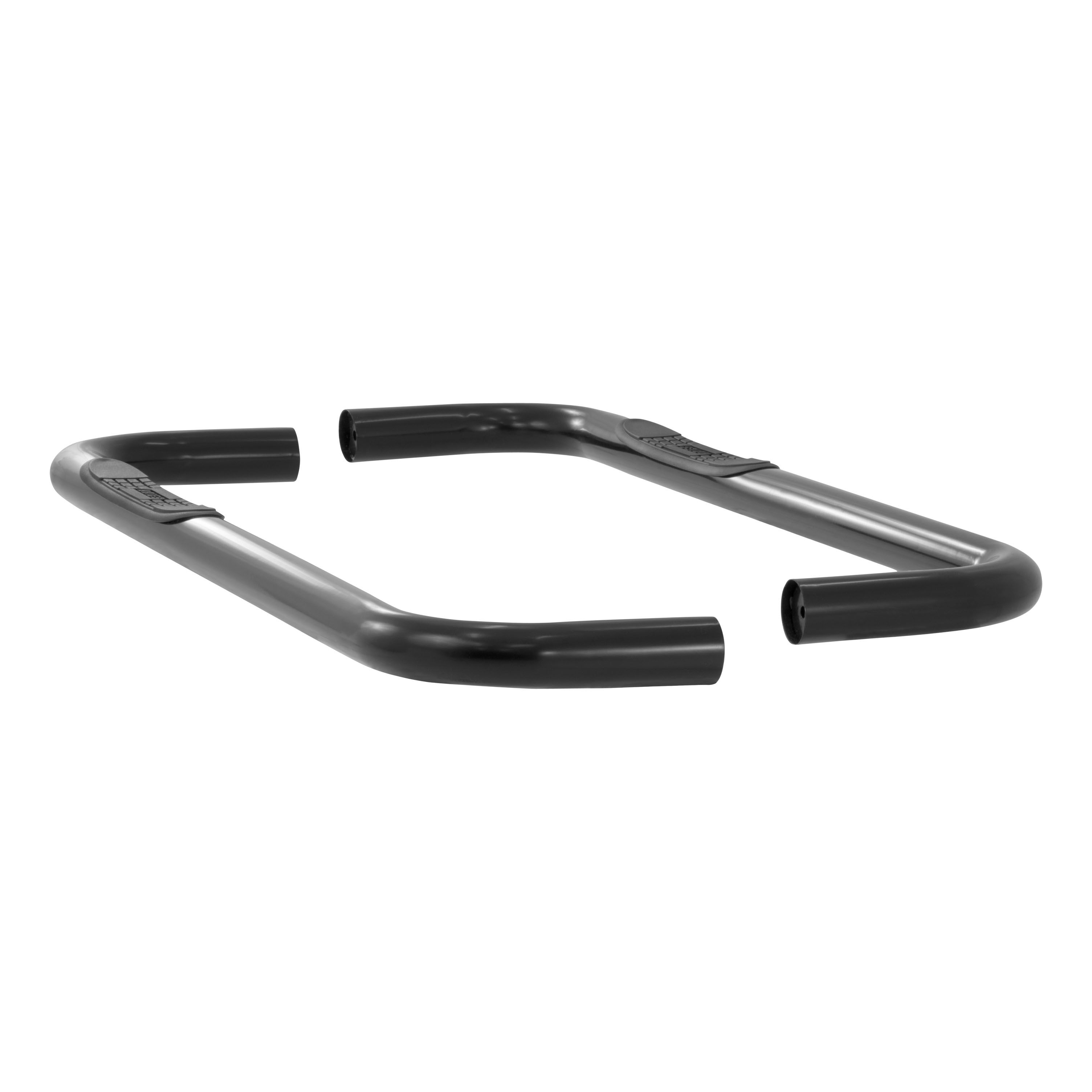 1973-1987 GMC K3500 Aries 3" Round Semi-Gloss Black Steel Side Bars REGULAR CAB (SHORT BED AND 4WD ONLY)