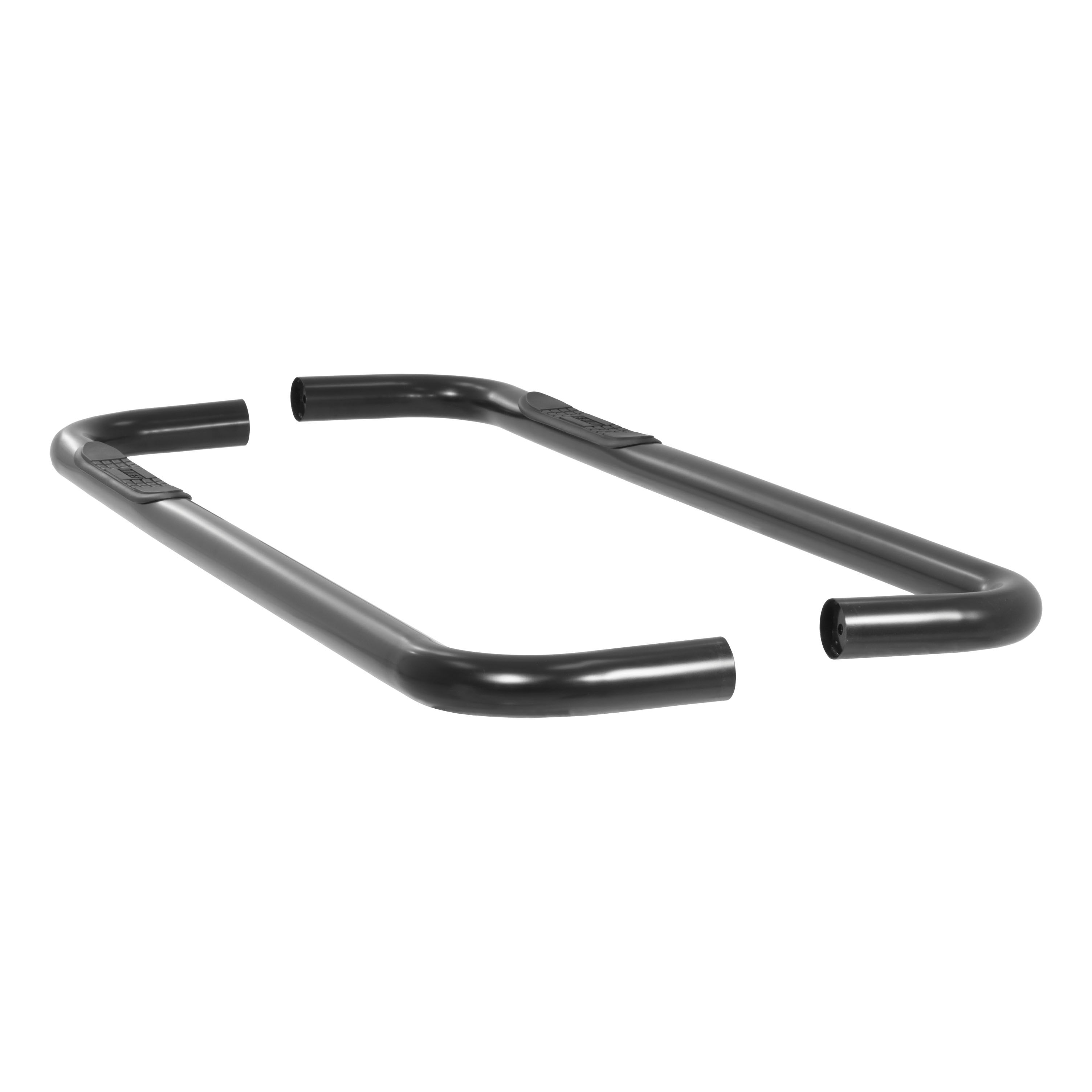 1973-1987 GMC K3500 Aries 3" Round Semi-Gloss Black Steel Side Bars REGULAR CAB (LONG BED AND 4WD ONLY)