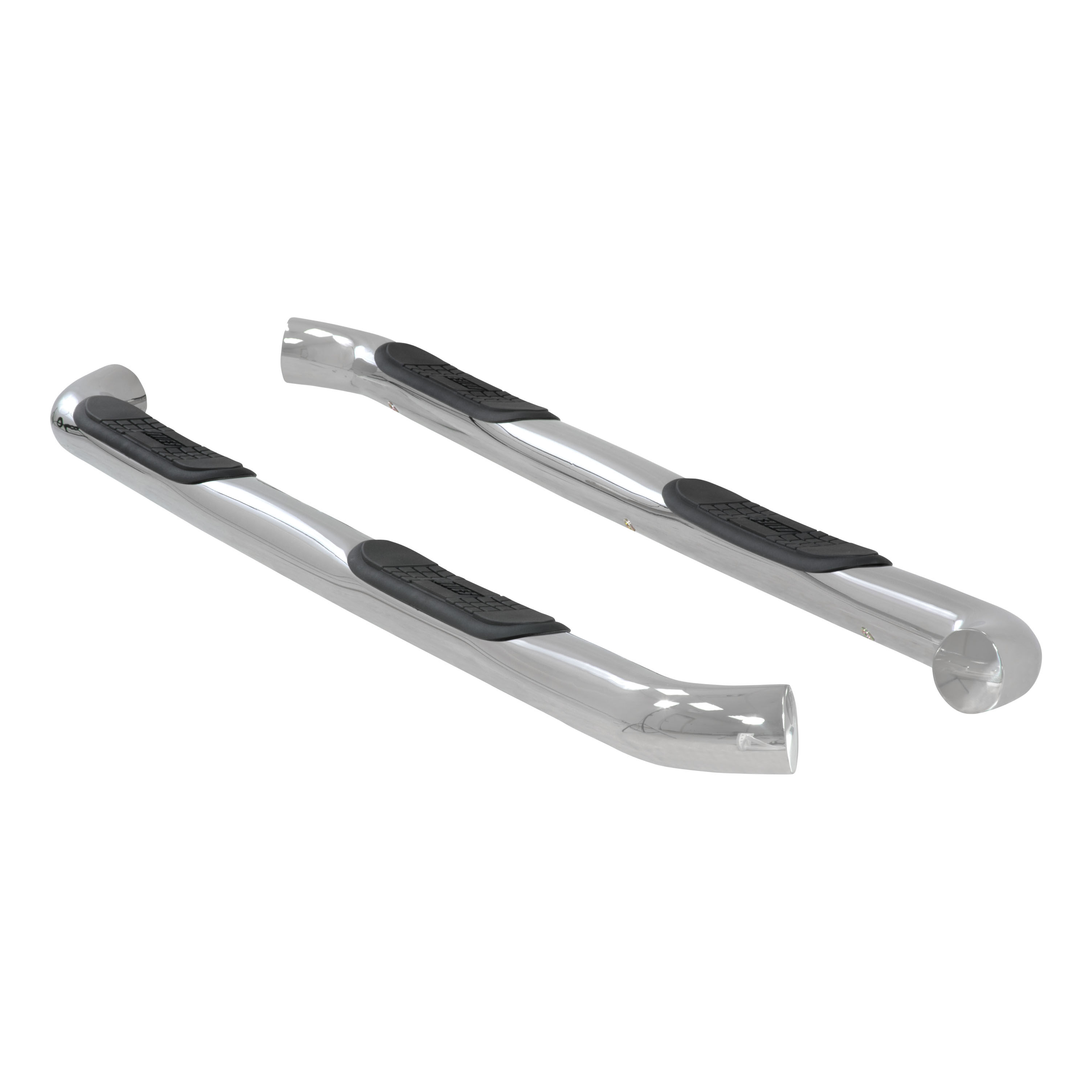 2007-2017 GMC Sierra 1500 Aries Stainless 3" Round Side Bars EXTENDED CAB (ROCKER PANEL MOUNT)