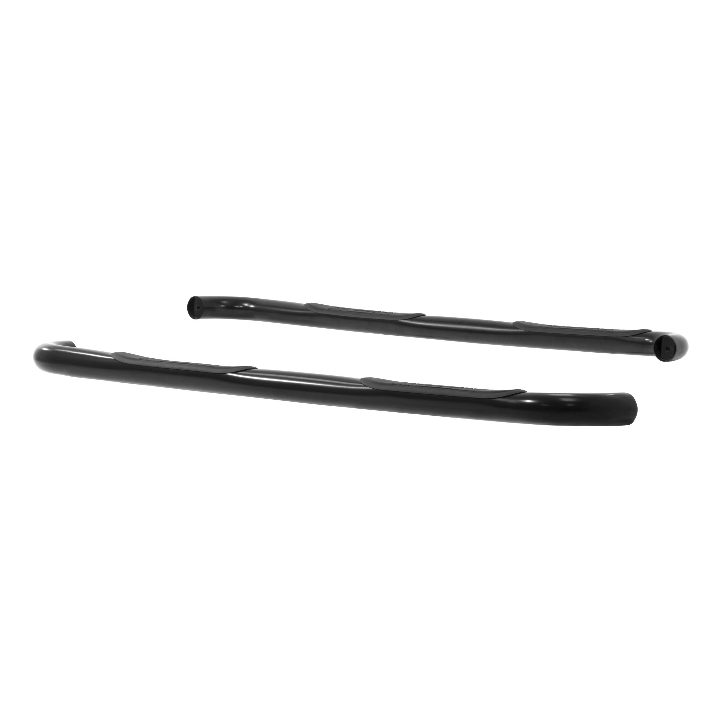 2015-2016 Chevy Colorado Aries 3" Round Semi-Gloss Black Steel Side Bars Extended Cab