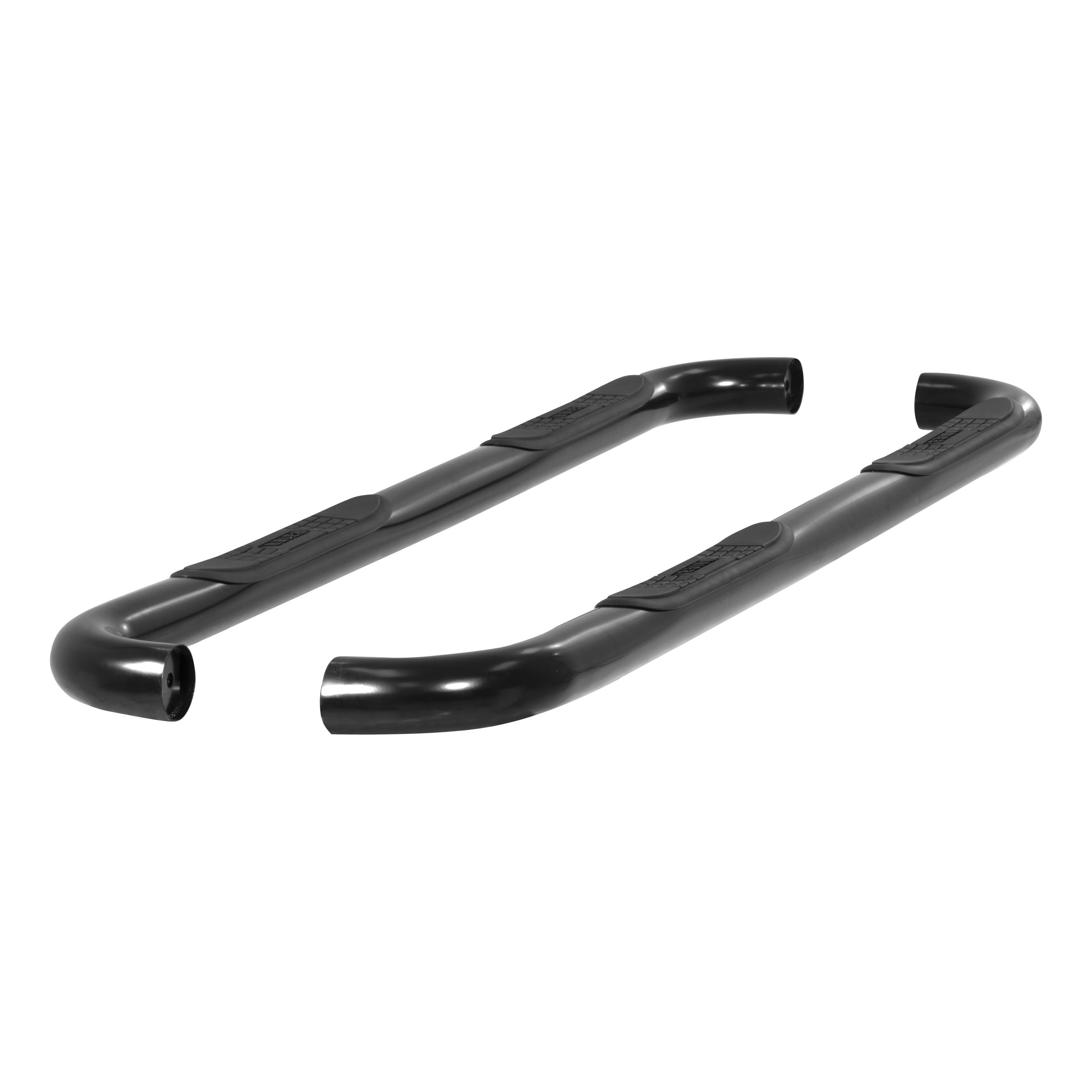 2015-2016 Chevy Colorado Aries 3" Round Semi-Gloss Black Steel Side Bars Extended Cab - 204052