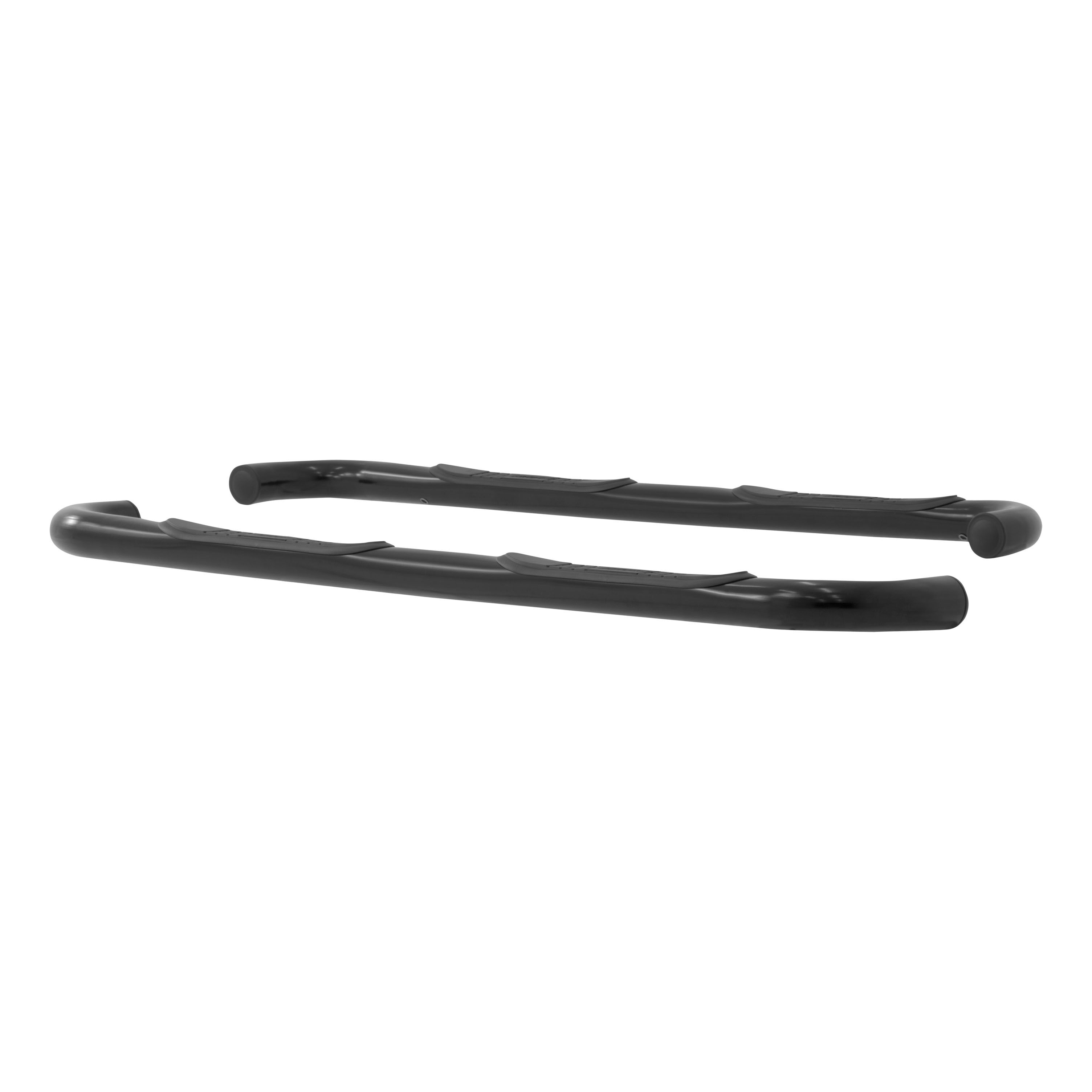 2006-2011 Hummer H3 Aries 3" Round Semi-Gloss Black Steel Side Bars EXCLUDING WITH ROCKER BAR (4WD ONLY)
