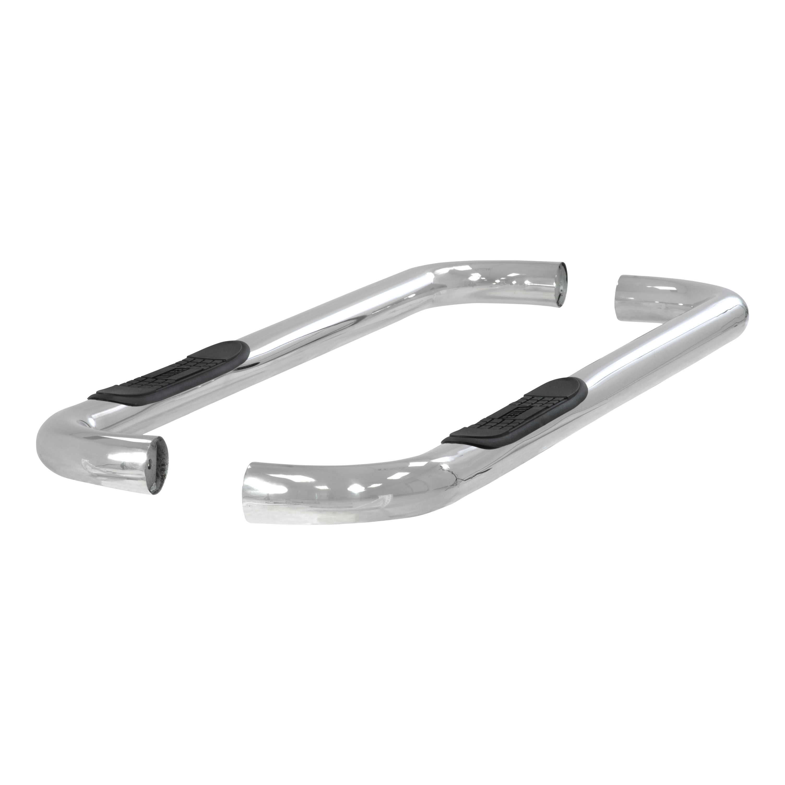 1997-2004 Dodge Dakota Aries 3" Round Semi-Gloss Black Steel Side Bars CLUB CAB