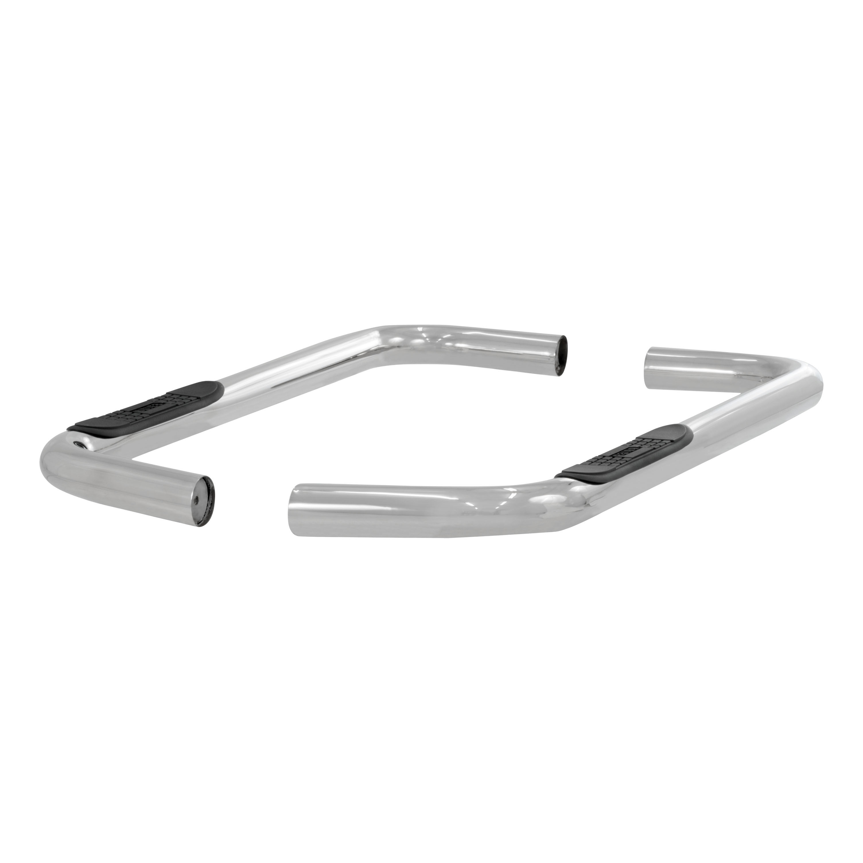 1994-2001 Dodge Ram 2500 Aries 3" Round Semi-Gloss Black Steel Side Bars REGULAR CAB