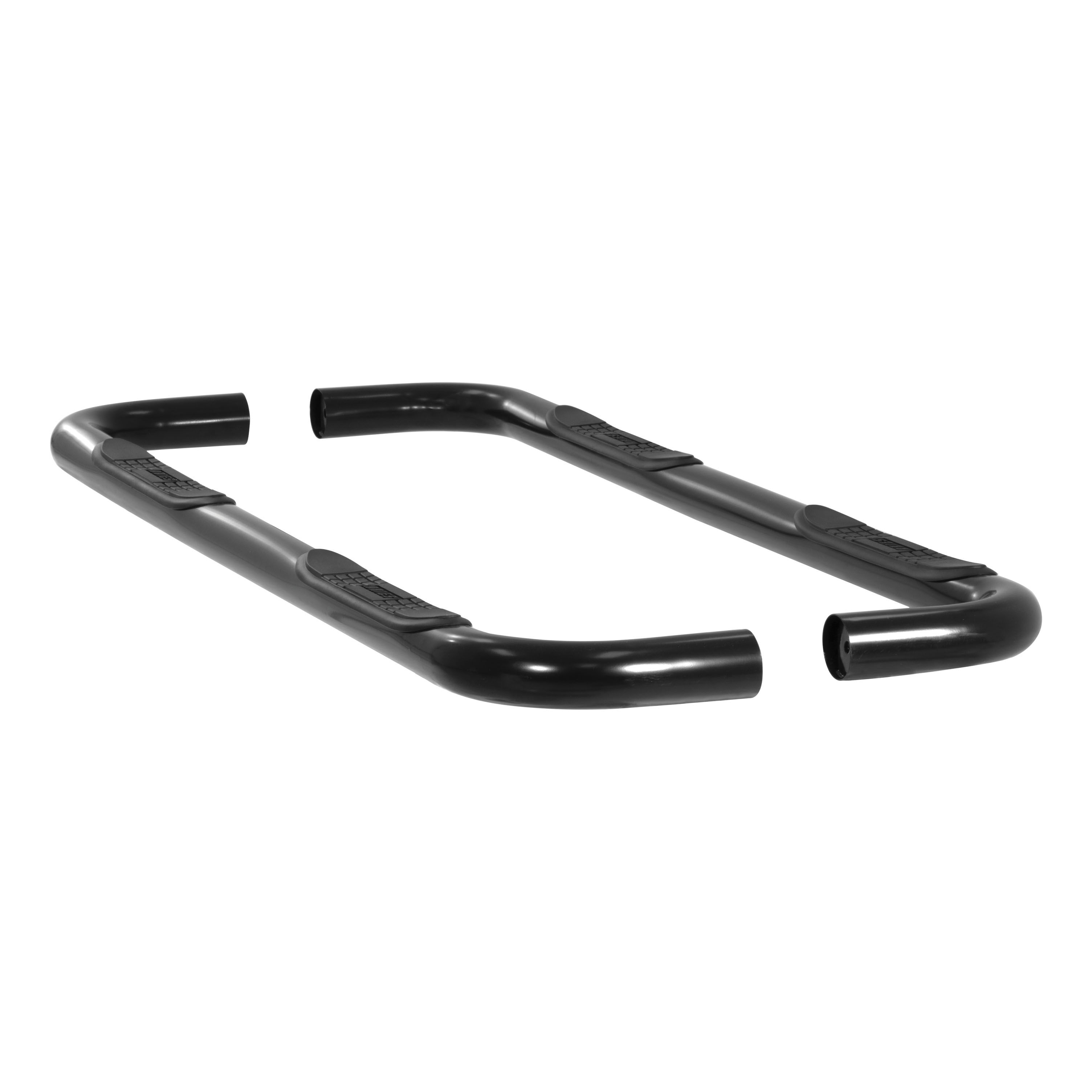 2003-2009 Dodge Ram 3500 Aries 3" Round Semi-Gloss Black Steel Side Bars QUAD CAB