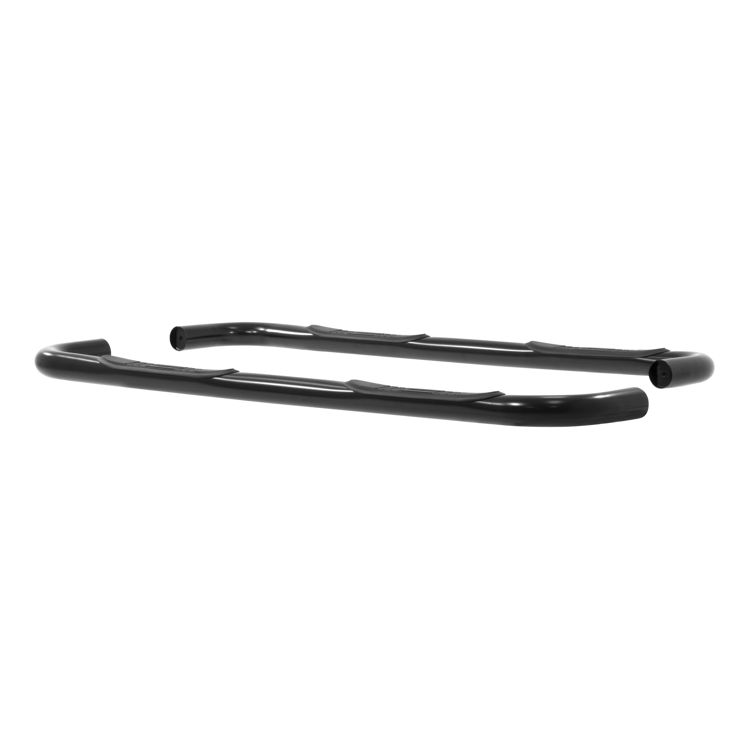 2003-2009 Dodge Ram 3500 Aries 3" Round Semi-Gloss Black Steel Side Bars QUAD CAB