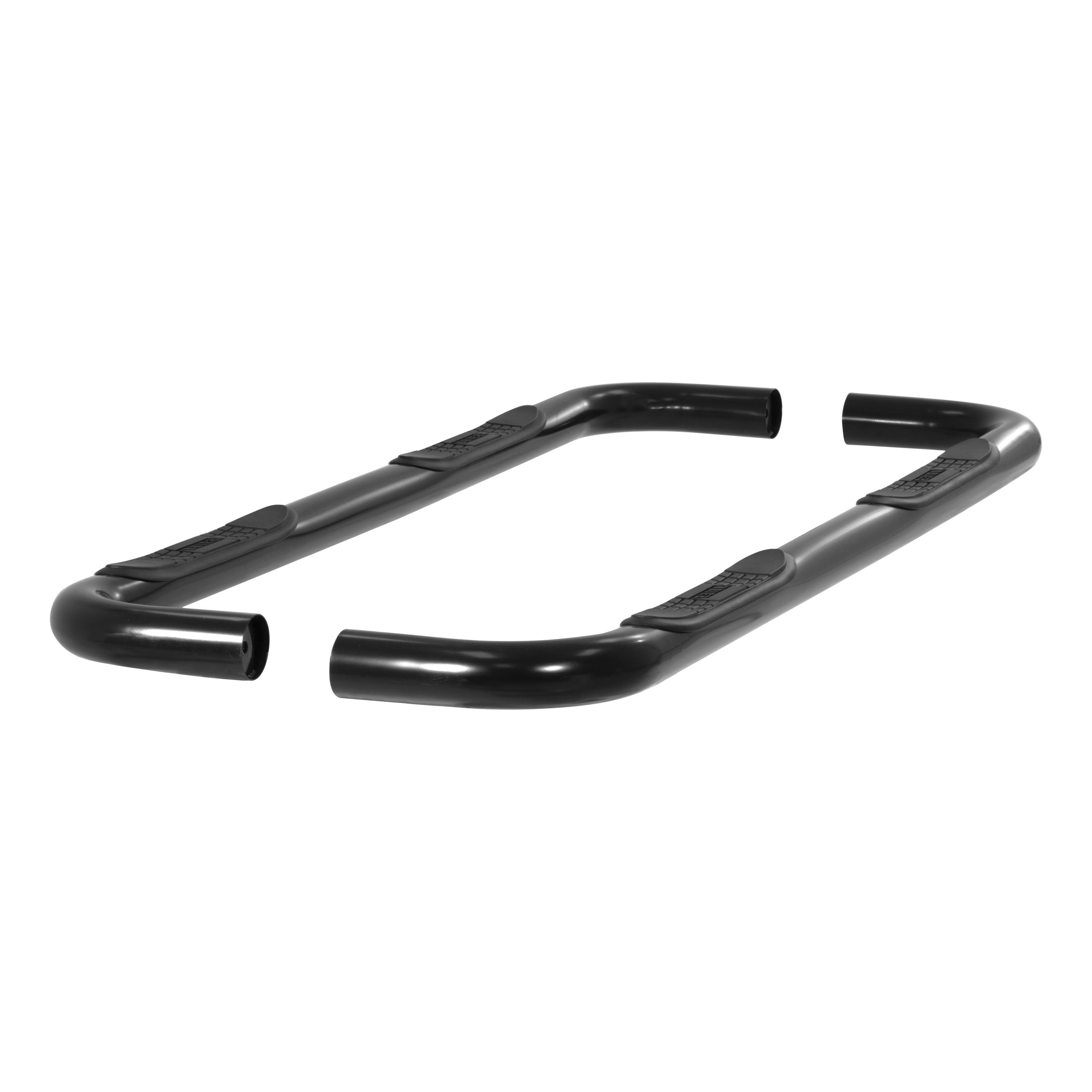 2003-2009 Dodge Ram 3500 Aries 3" Round Semi-Gloss Black Steel Side Bars QUAD CAB - 205008