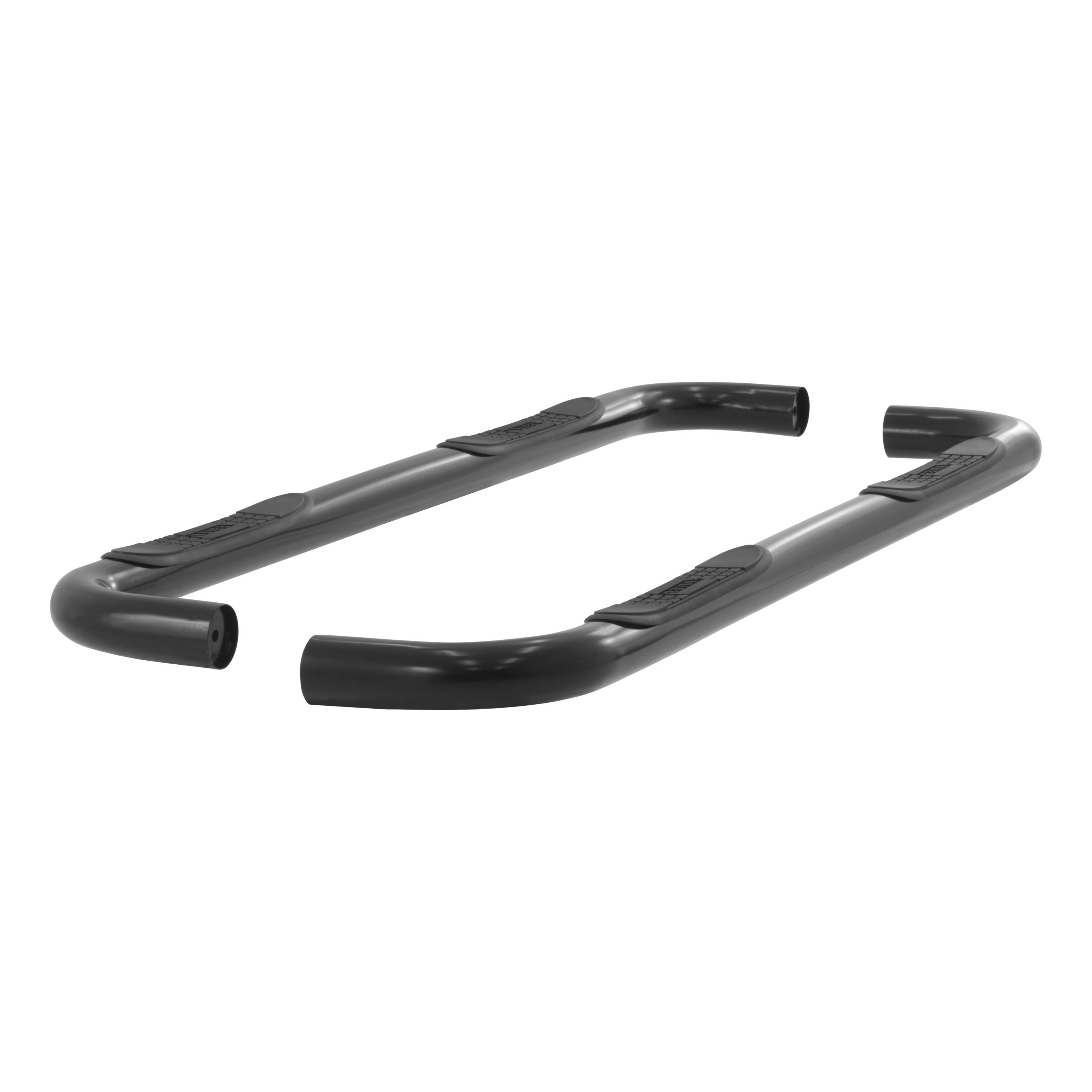 2005-2011 Dodge Dakota Aries 3" Round Semi-Gloss Black Steel Side Bars QUAD CAB - 205010