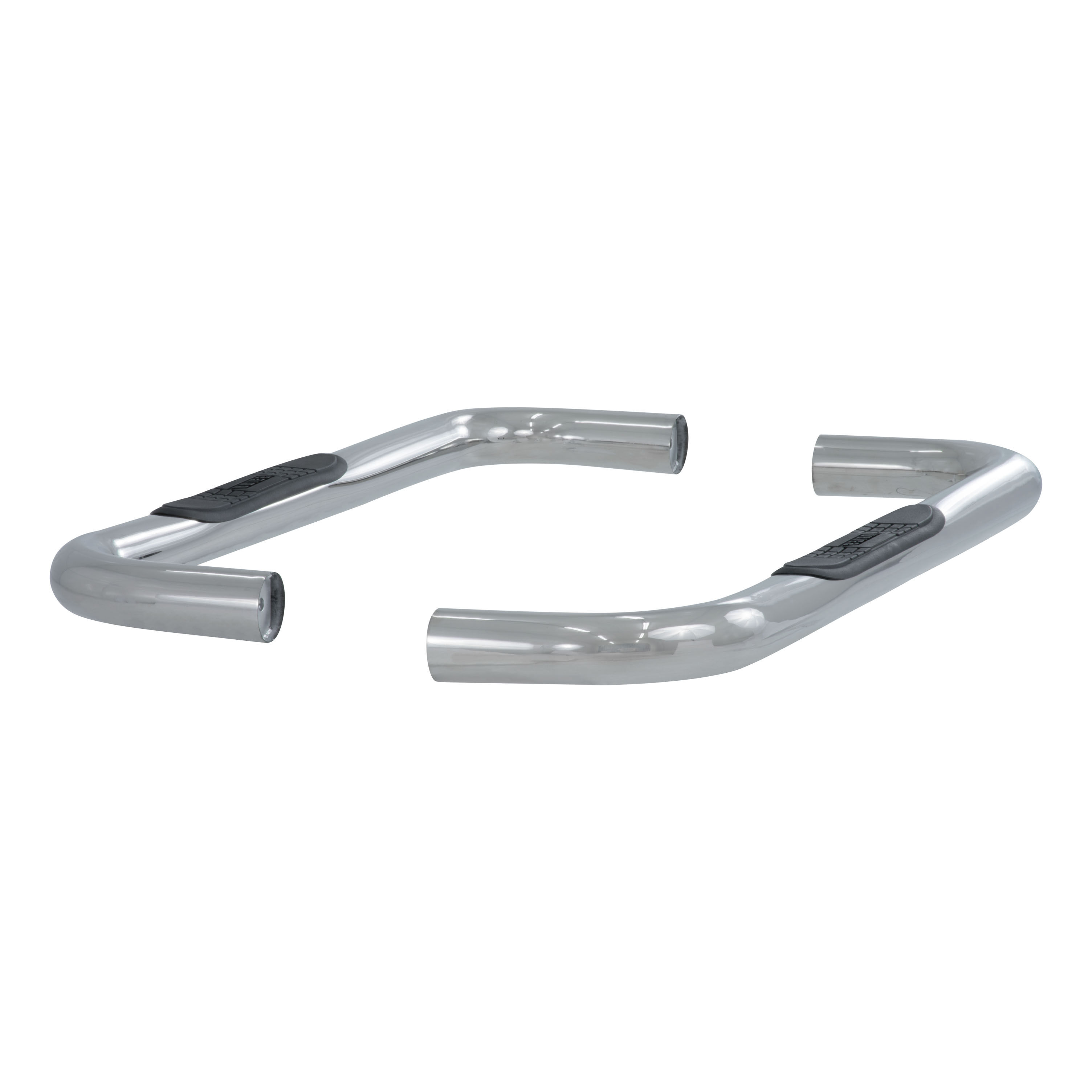 2002-2008 Dodge Ram 1500 Aries 3" Round Semi-Gloss Black Steel Side Bars REGULAR CAB