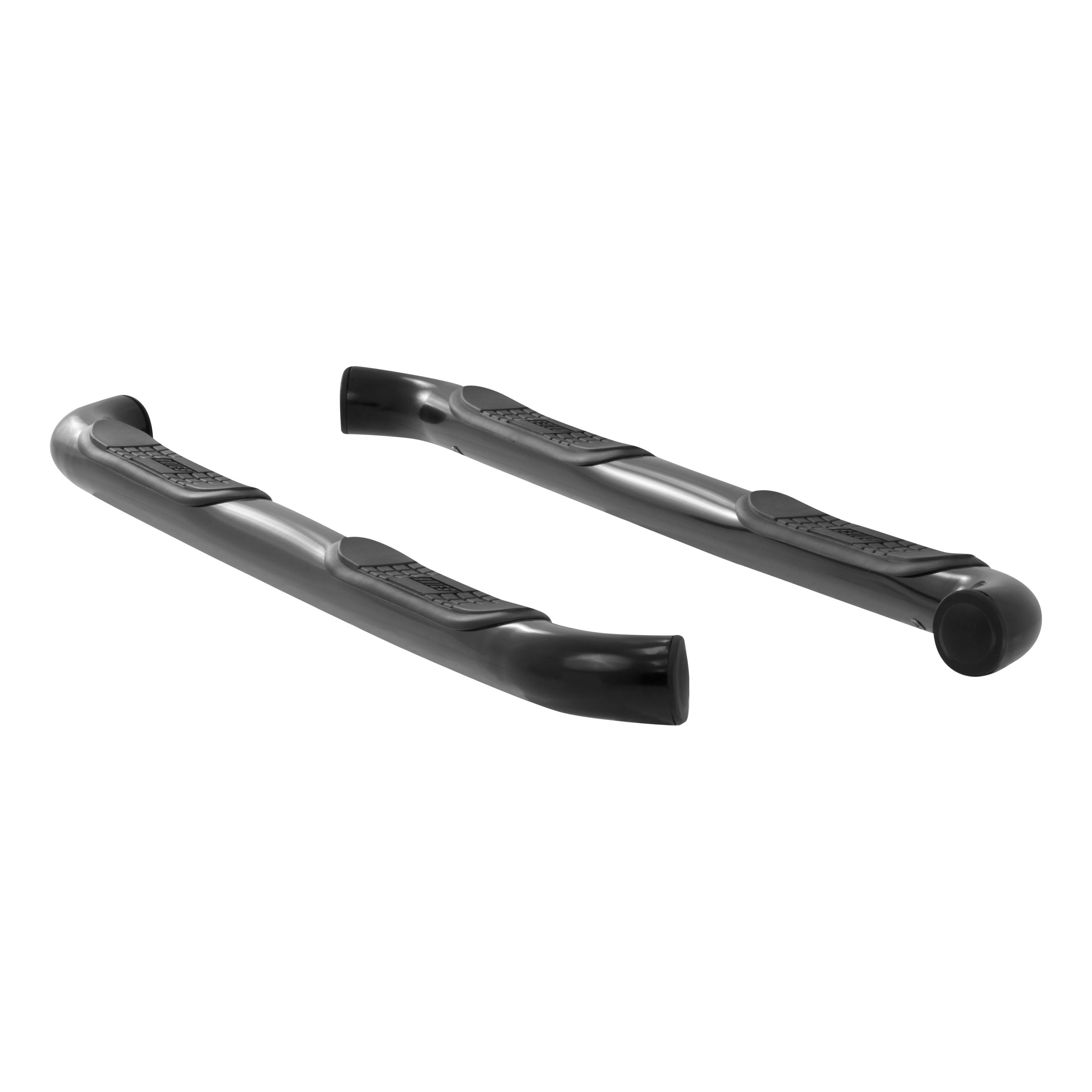 2007-2013 Dodge Nitro Aries 3" Round Semi-Gloss Black Steel Side Bars