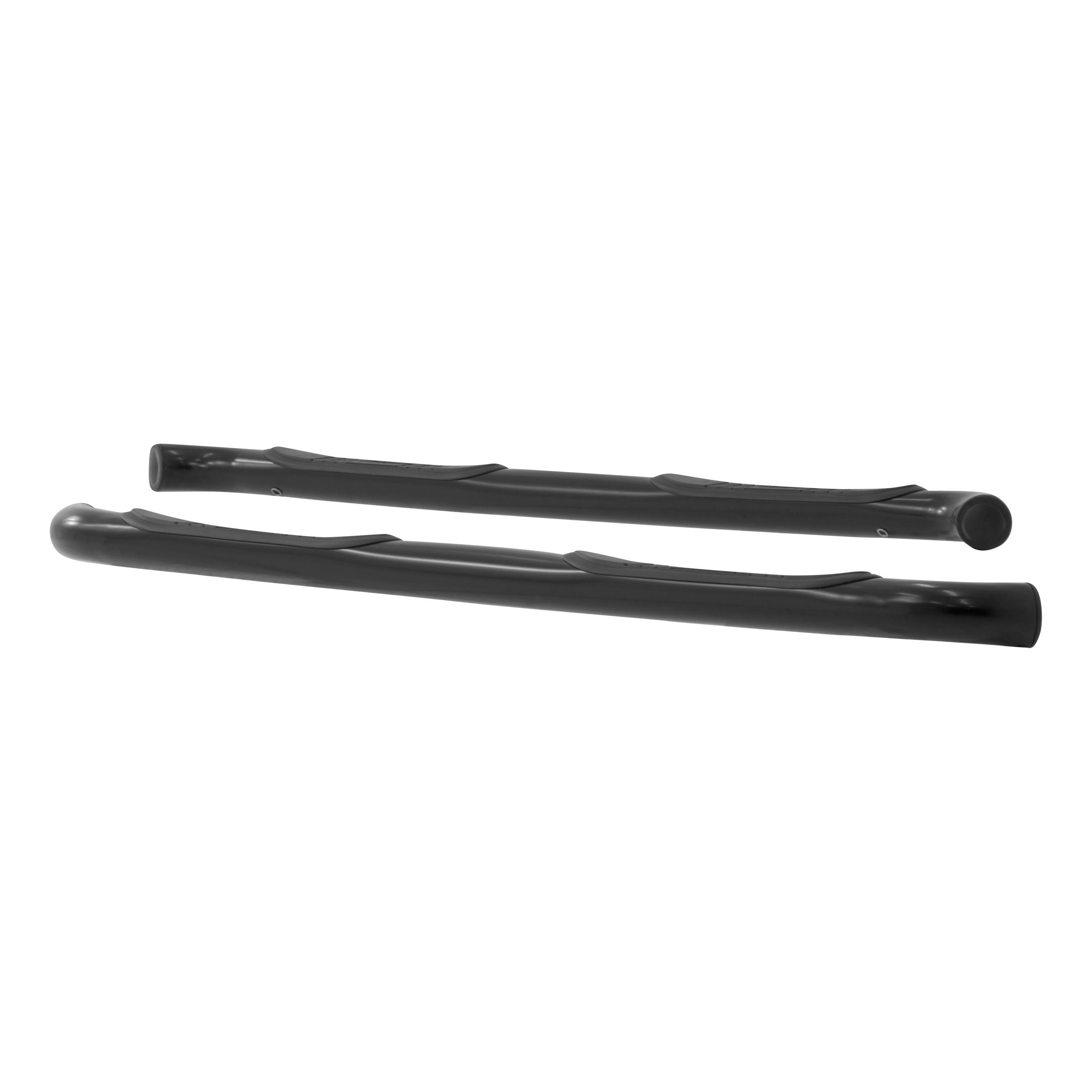 2007-2013 Dodge Nitro Aries 3" Round Semi-Gloss Black Steel Side Bars