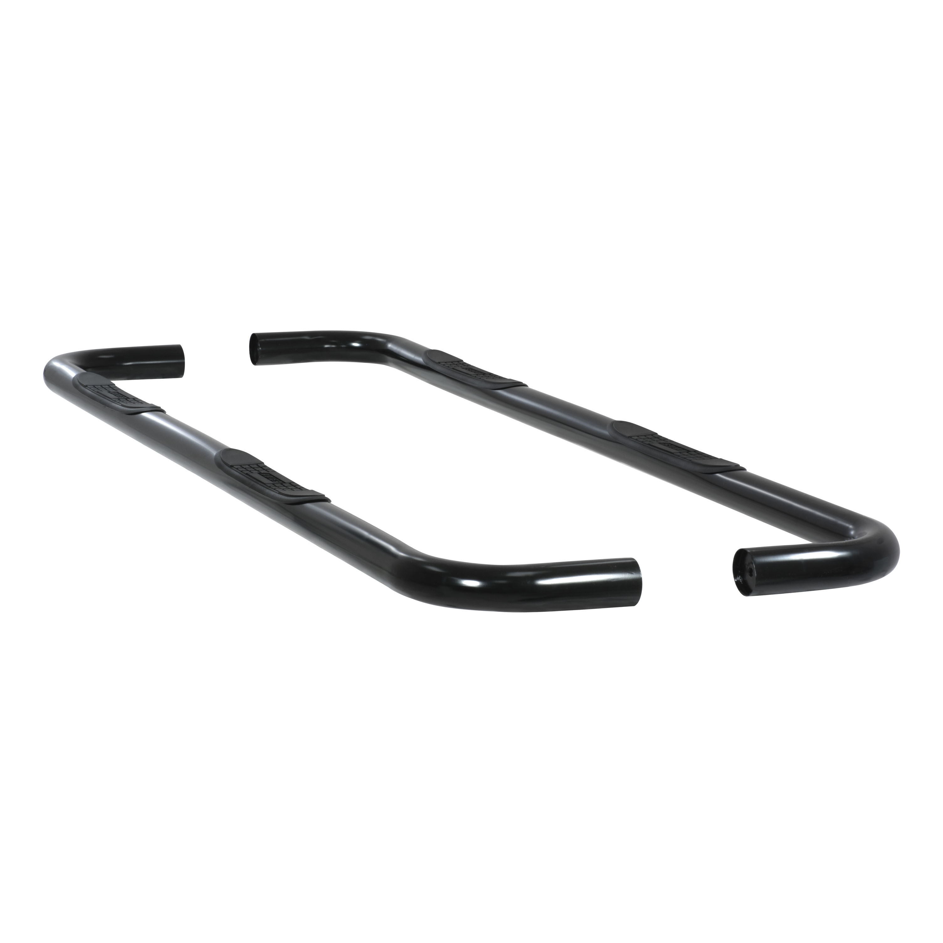 2006-2016 Dodge Ram 3500 Aries 3" Round Semi-Gloss Black Steel Side Bars MEGA CAB