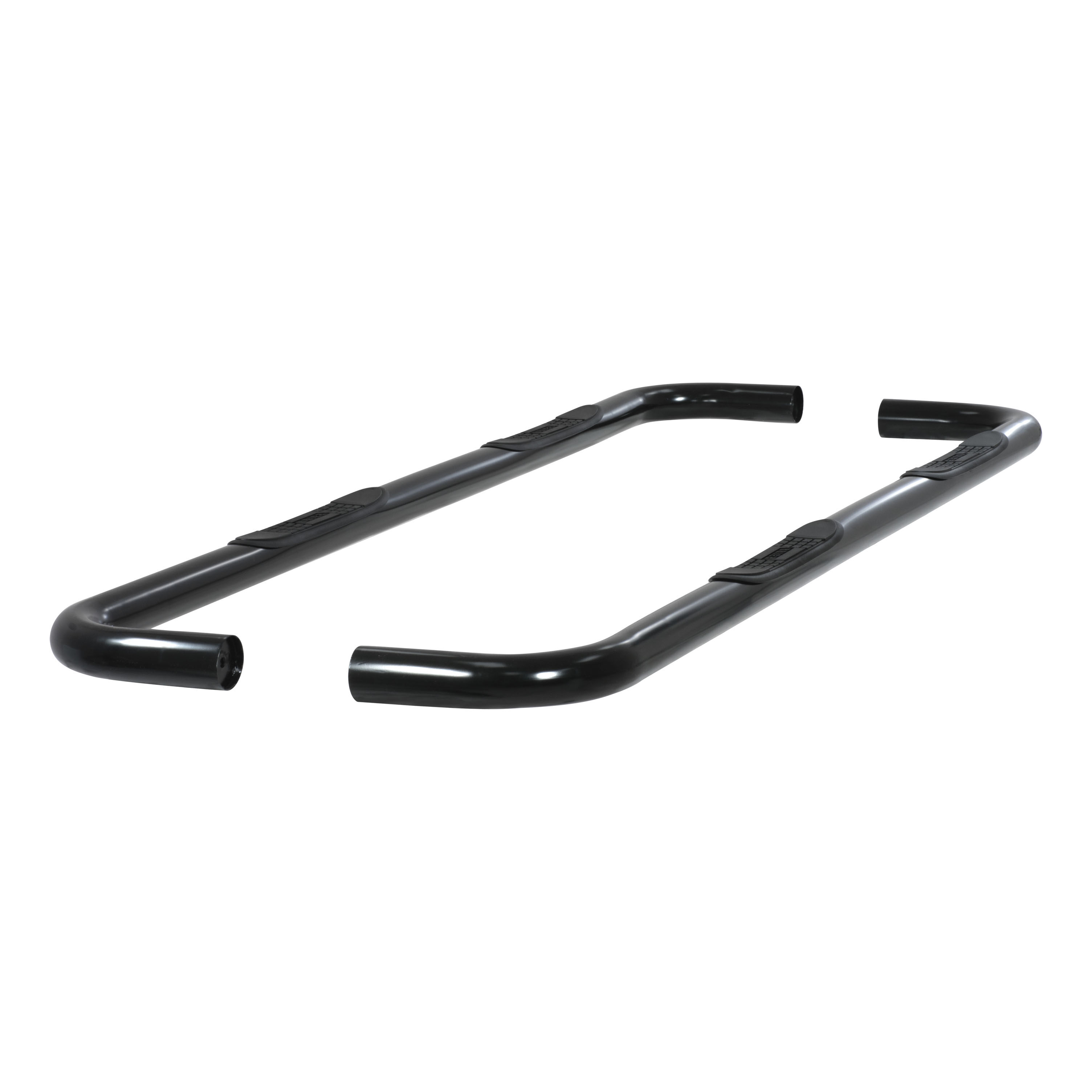 2006-2016 Dodge Ram 3500 Aries 3" Round Semi-Gloss Black Steel Side Bars MEGA CAB - 205030