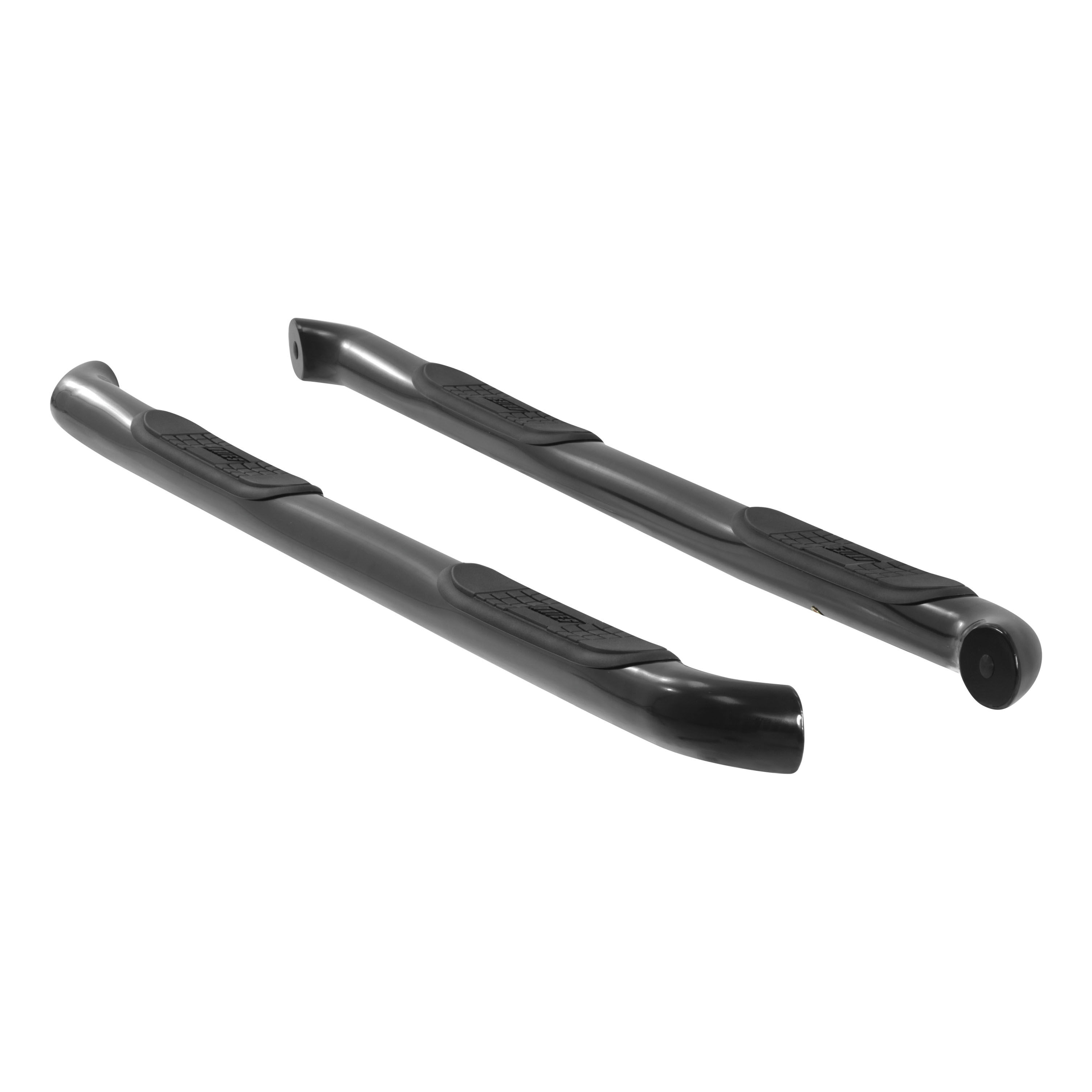 2011-2018 Dodge Durango Aries 3" Round Semi-Gloss Black Steel Side Bars R/T/Without OE Side Skirting