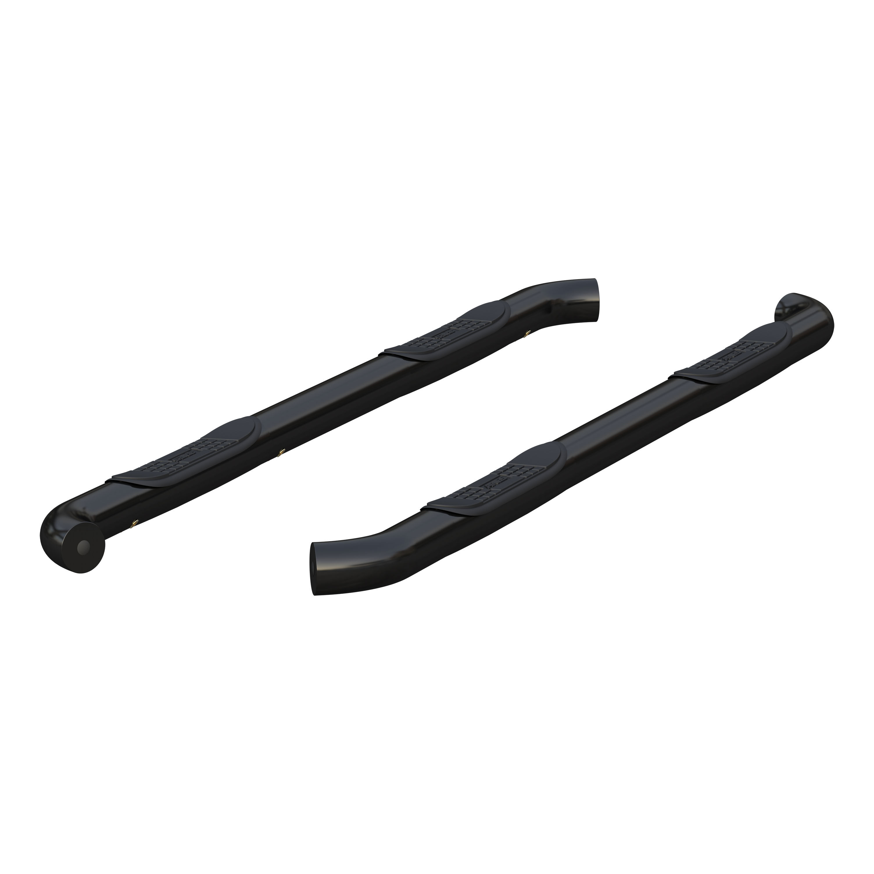 2011-2018 Dodge Durango Aries 3" Round Semi-Gloss Black Steel Side Bars R/T/Without OE Side Skirting - 205031