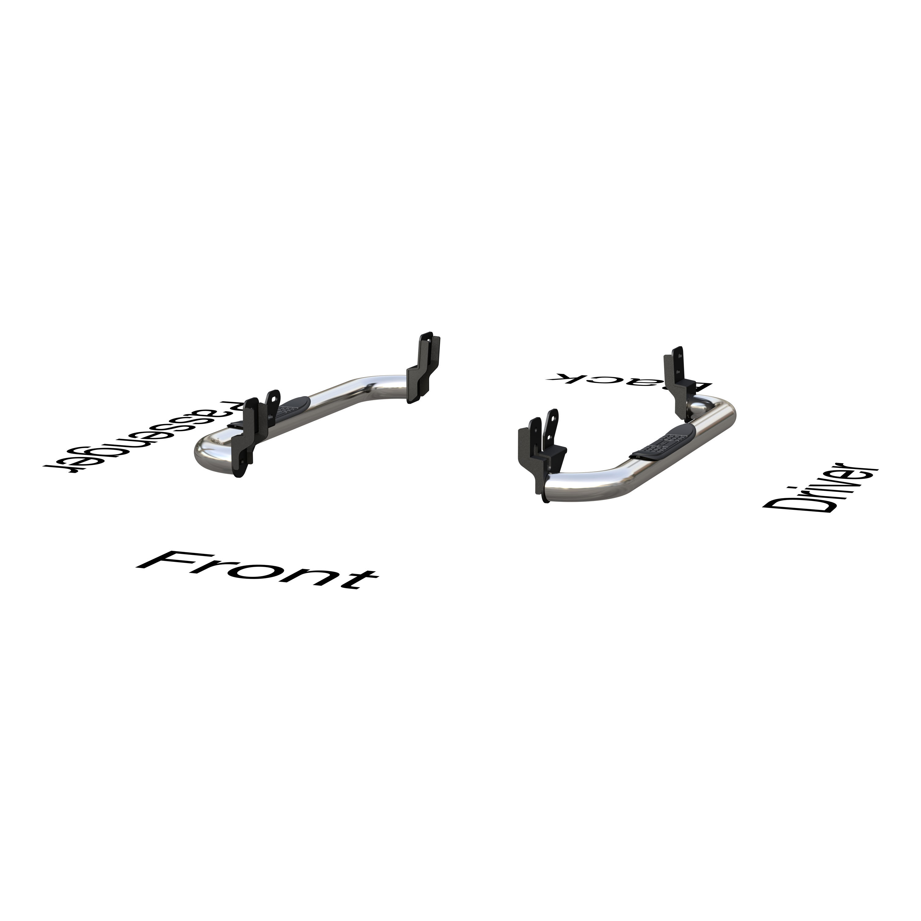 2009-2017 Dodge Ram 1500 Aries Stainless 3" Round Side Bars Standard Cab