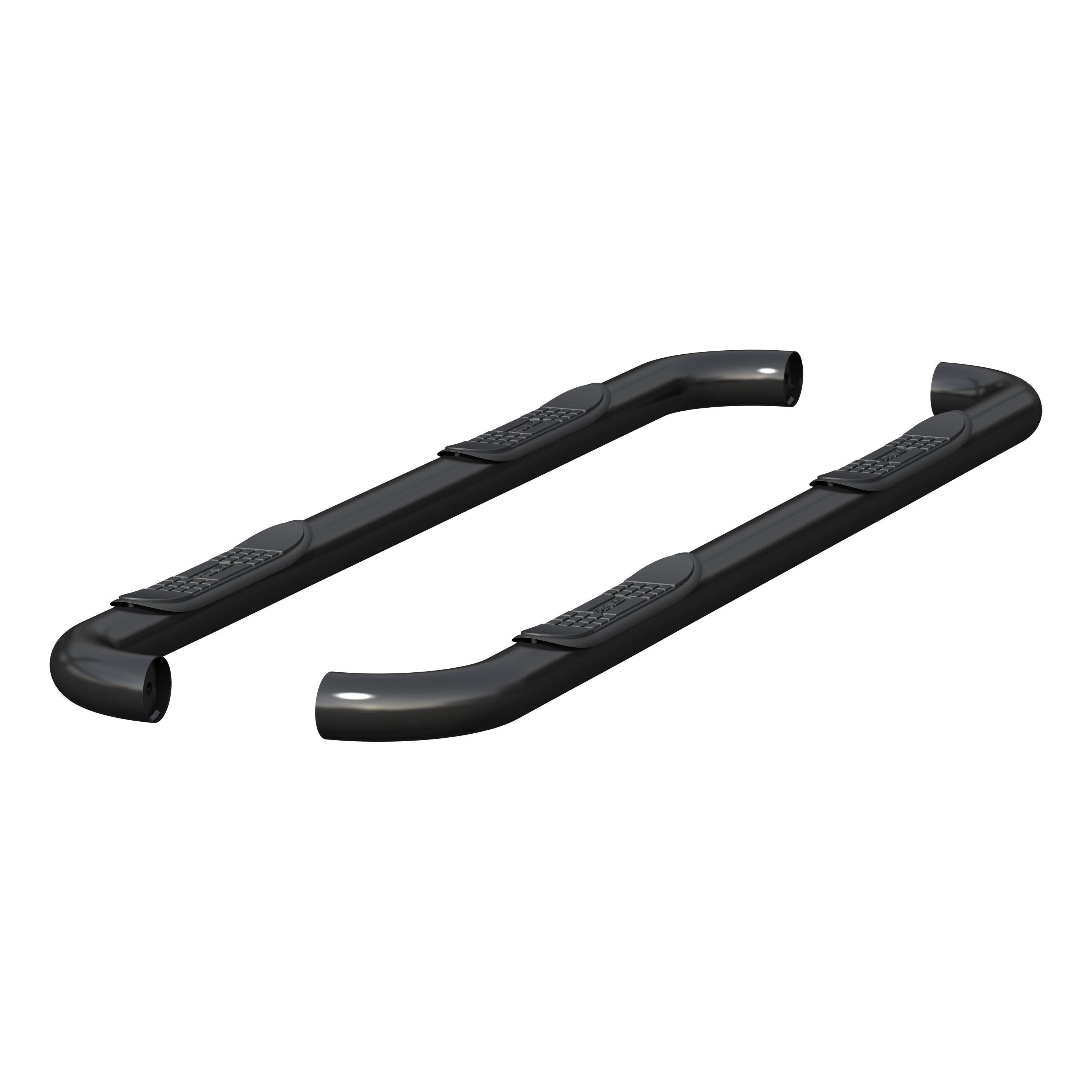 2009-2017 Dodge Ram 3500 Aries 3" Round Semi-Gloss Black Steel Side Bars CREW CAB - 205041