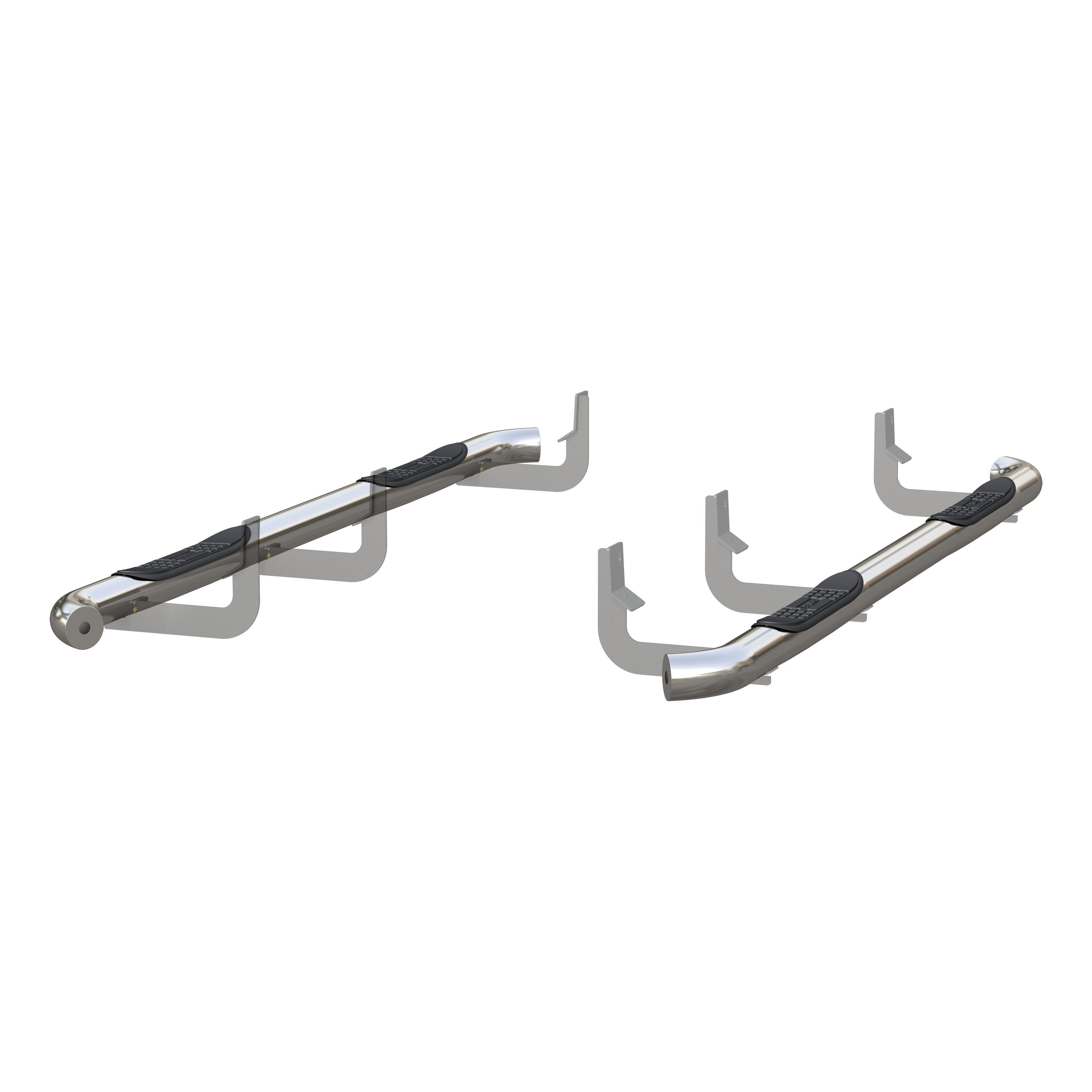 2004-2015 Nissan Titan Aries Stainless 3" Round Side Bars CREW CAB