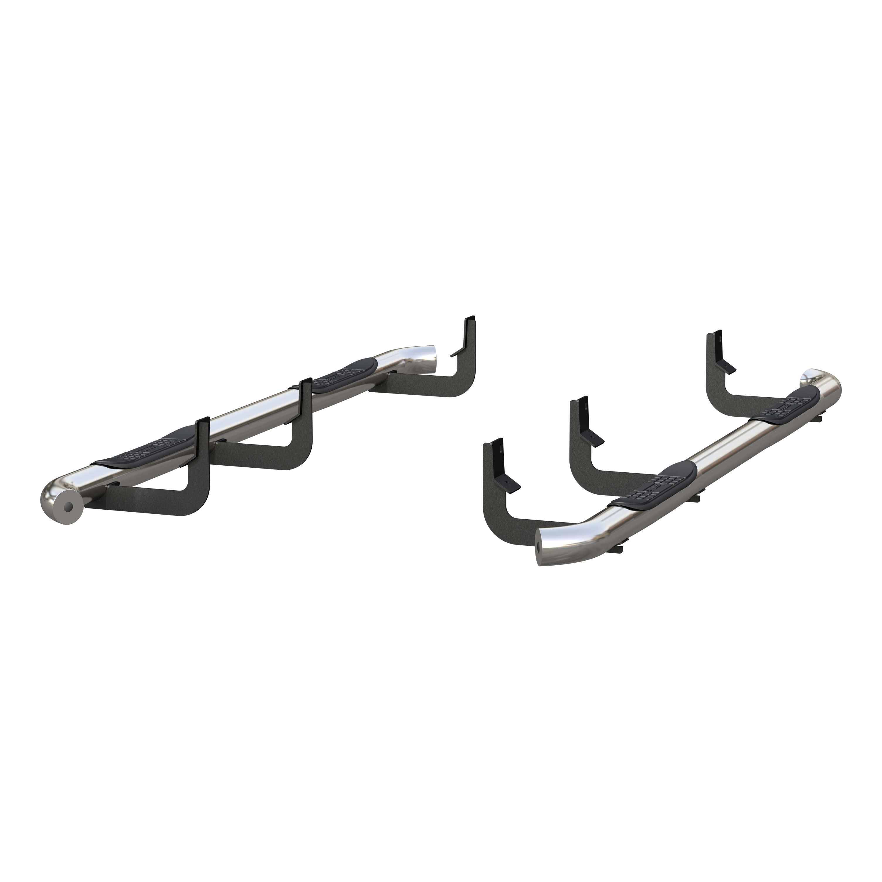2004-2015 Nissan Titan Aries Stainless 3" Round Side Bars CREW CAB