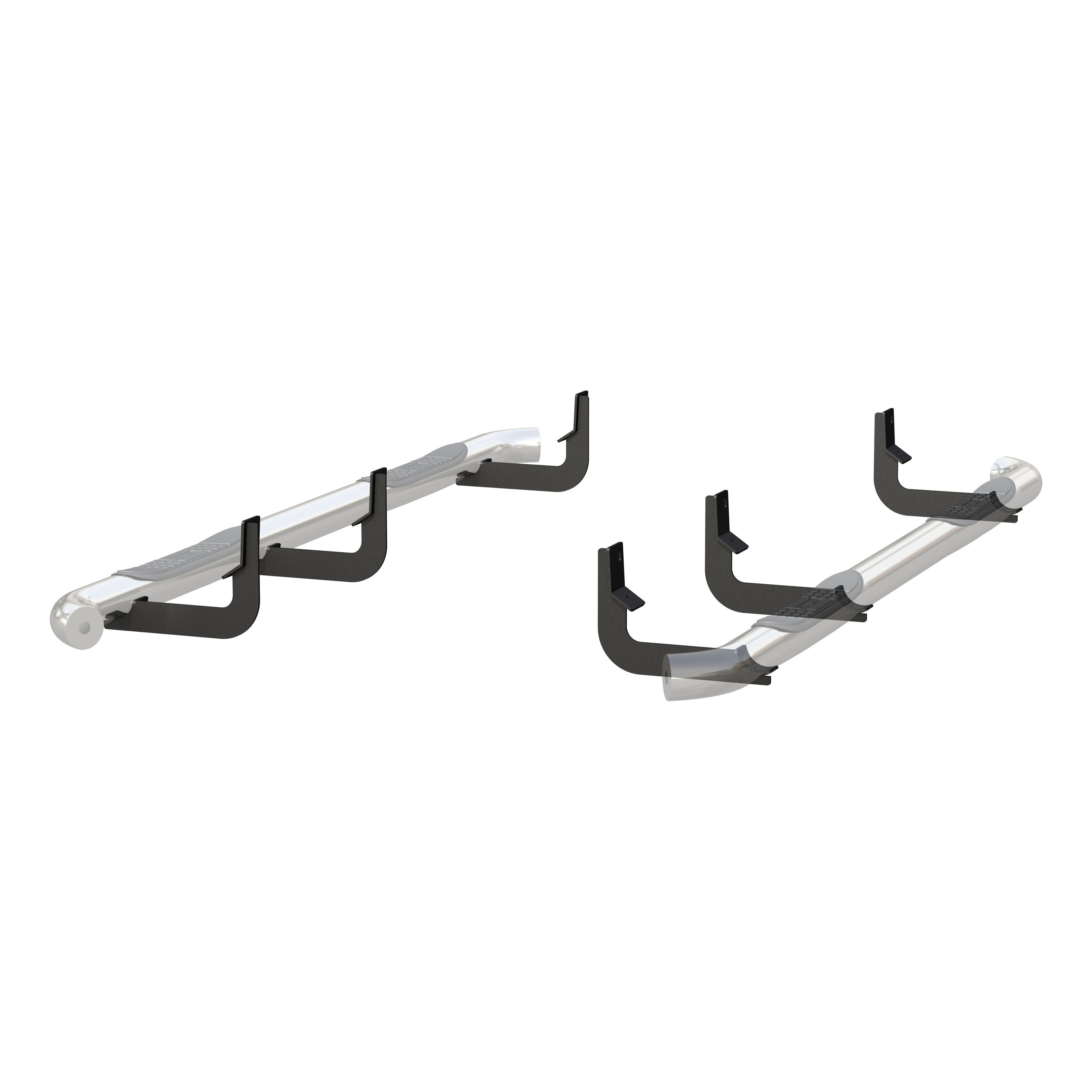 2004-2015 Nissan Titan Aries Stainless 3" Round Side Bars CREW CAB