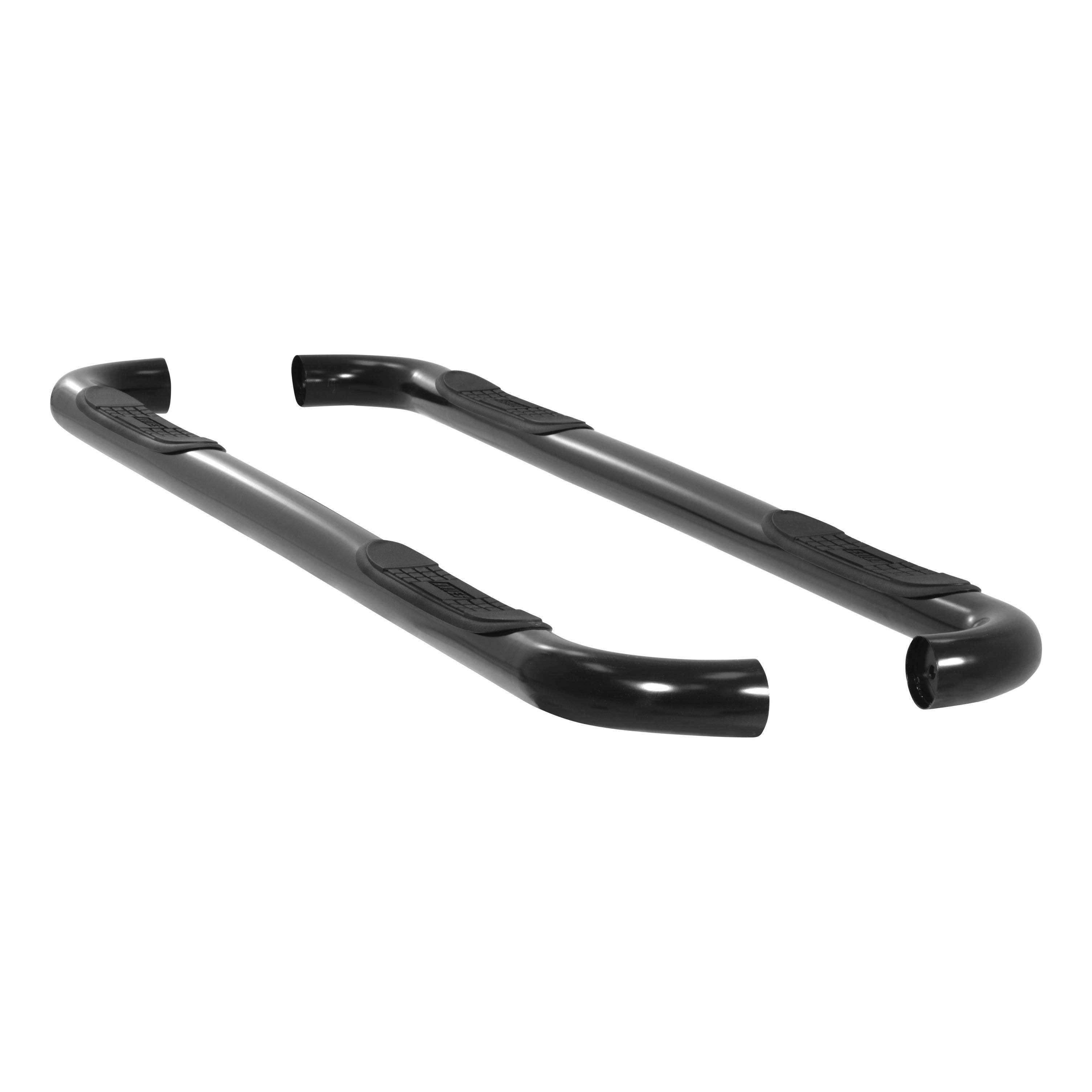 1999-2016 Ford F-350 Aries 3" Round Semi-Gloss Black Stainless Steel Side Bars XLT/Crew Cab Pickup