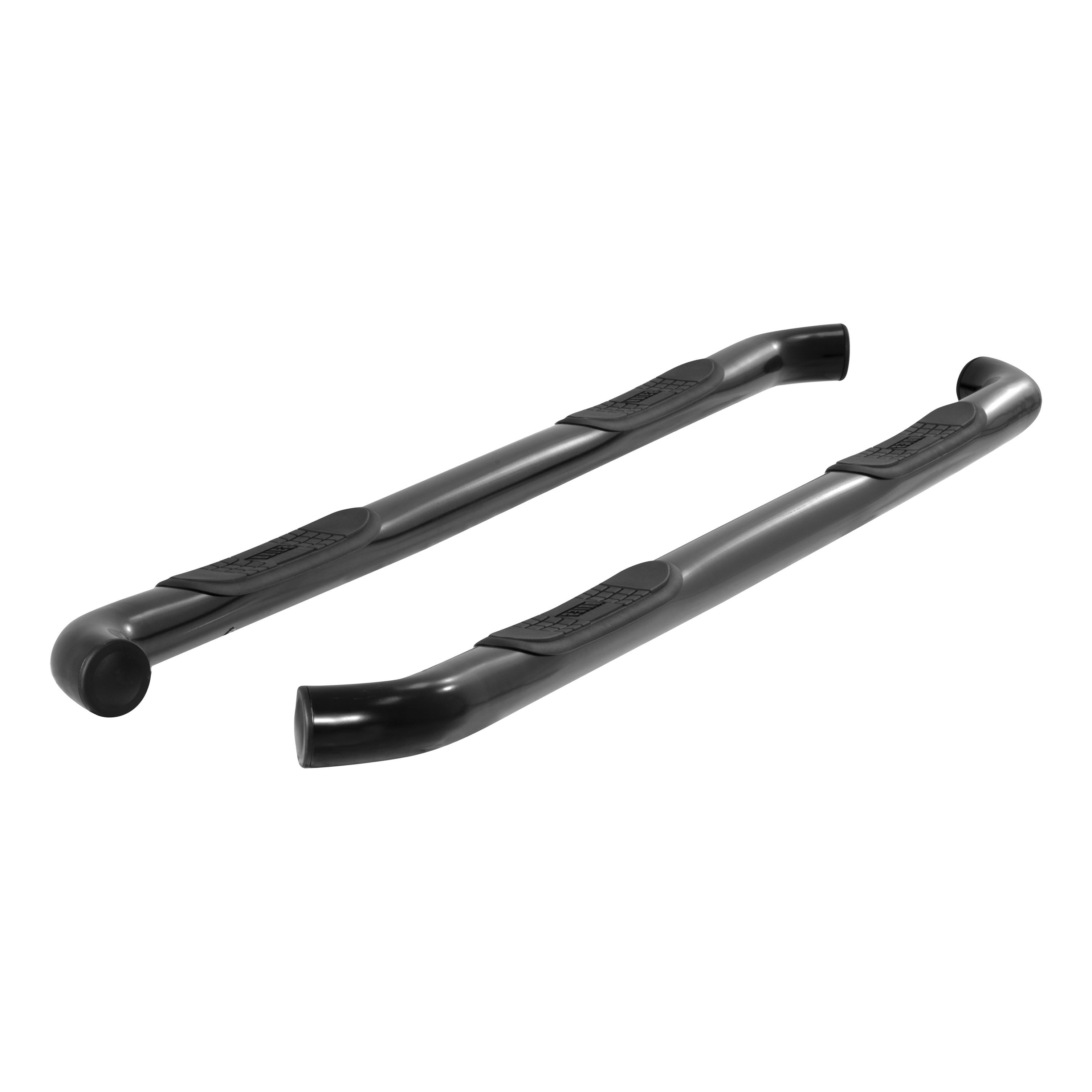 2015-2018 Ford F-150 Aries 3" Round Semi-Gloss Black Stainless Steel Side Bars XLT/Standard Cab Pickup - 213045