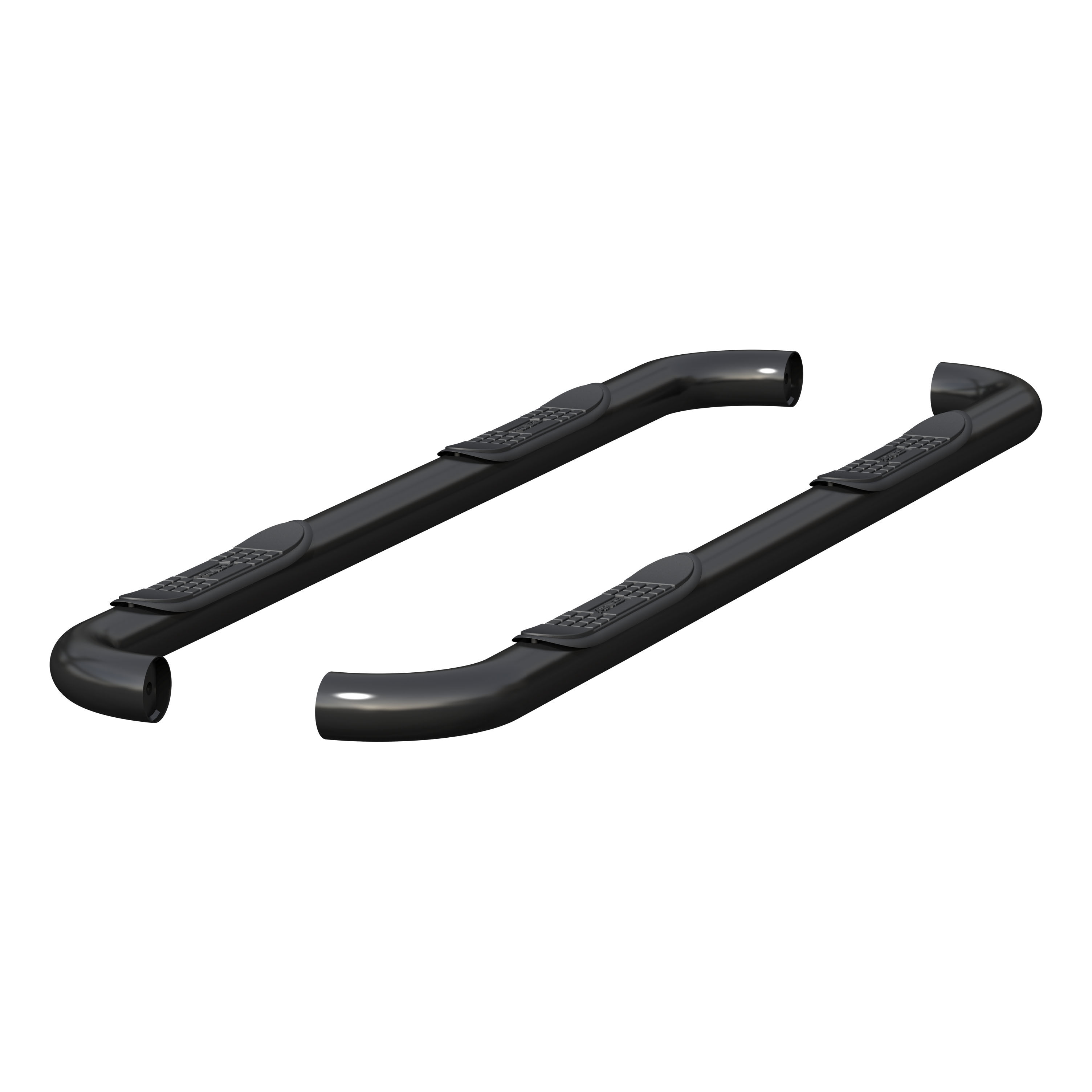 2009-2018 Dodge Ram 3500 Aries 3" Round Semi-Gloss Black Stainless Steel Side Bars SLT/Crew Cab Pickup - 215041