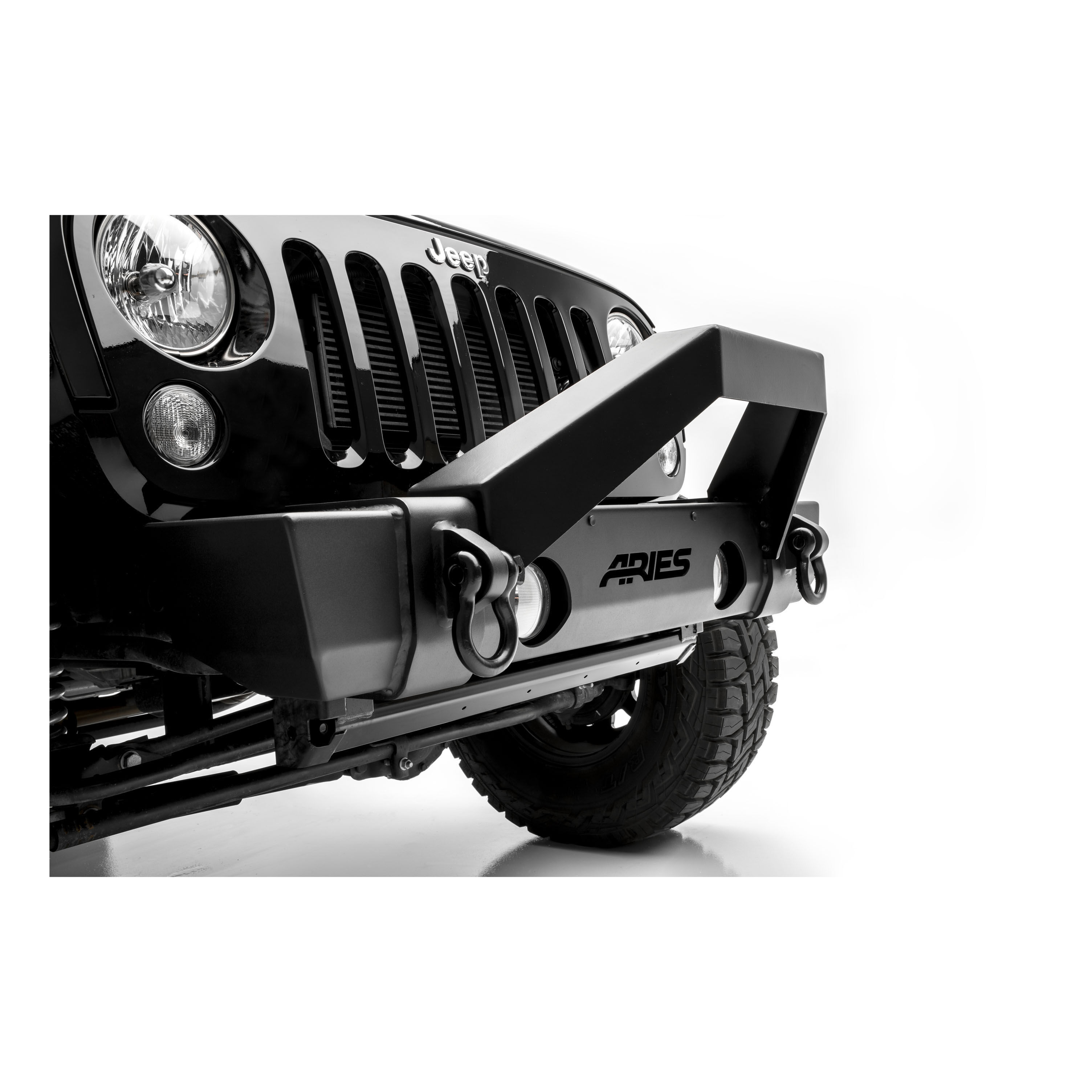2007-2017 Jeep Wrangler Aries Black Shackles