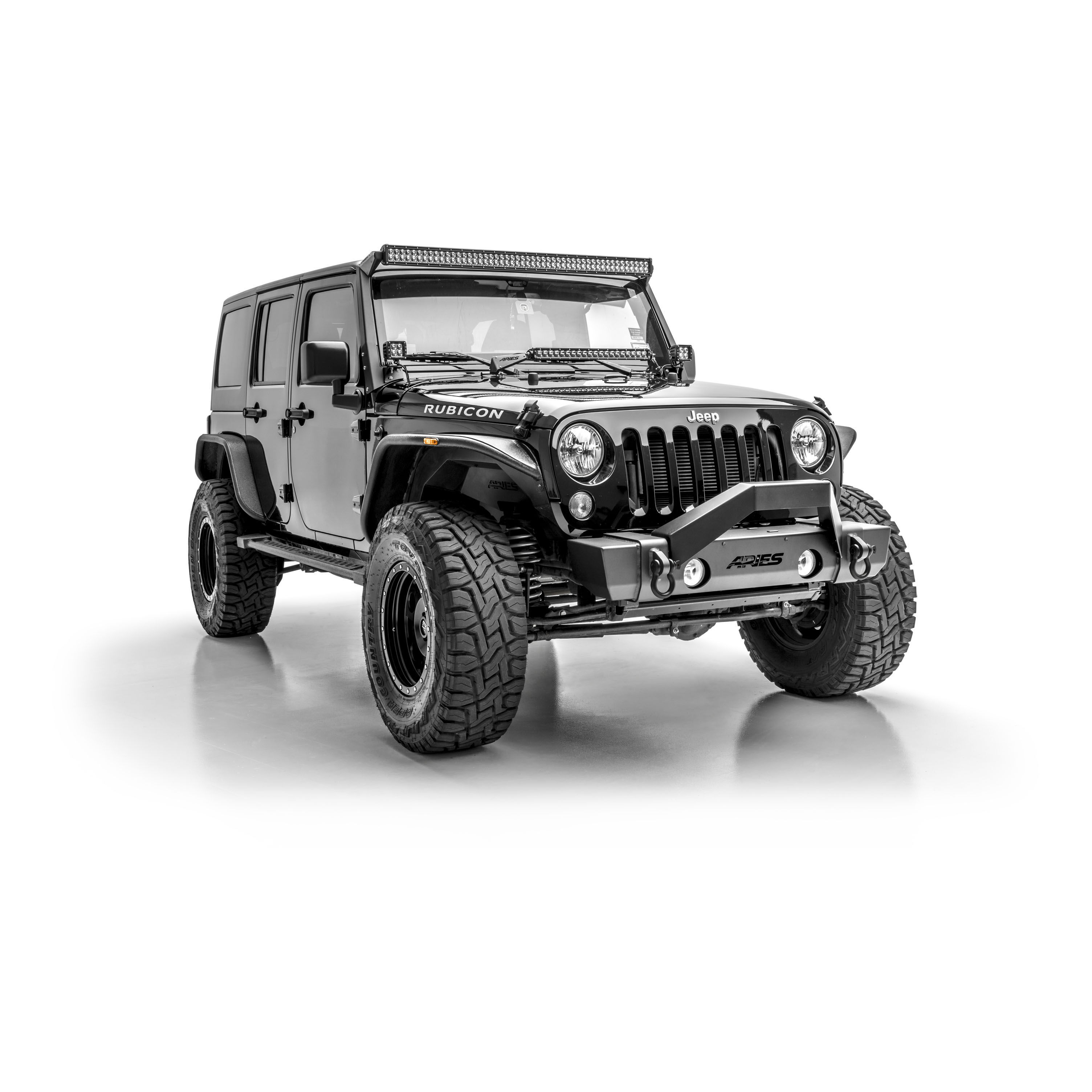 2007-2017 Jeep Wrangler Aries Black Shackles