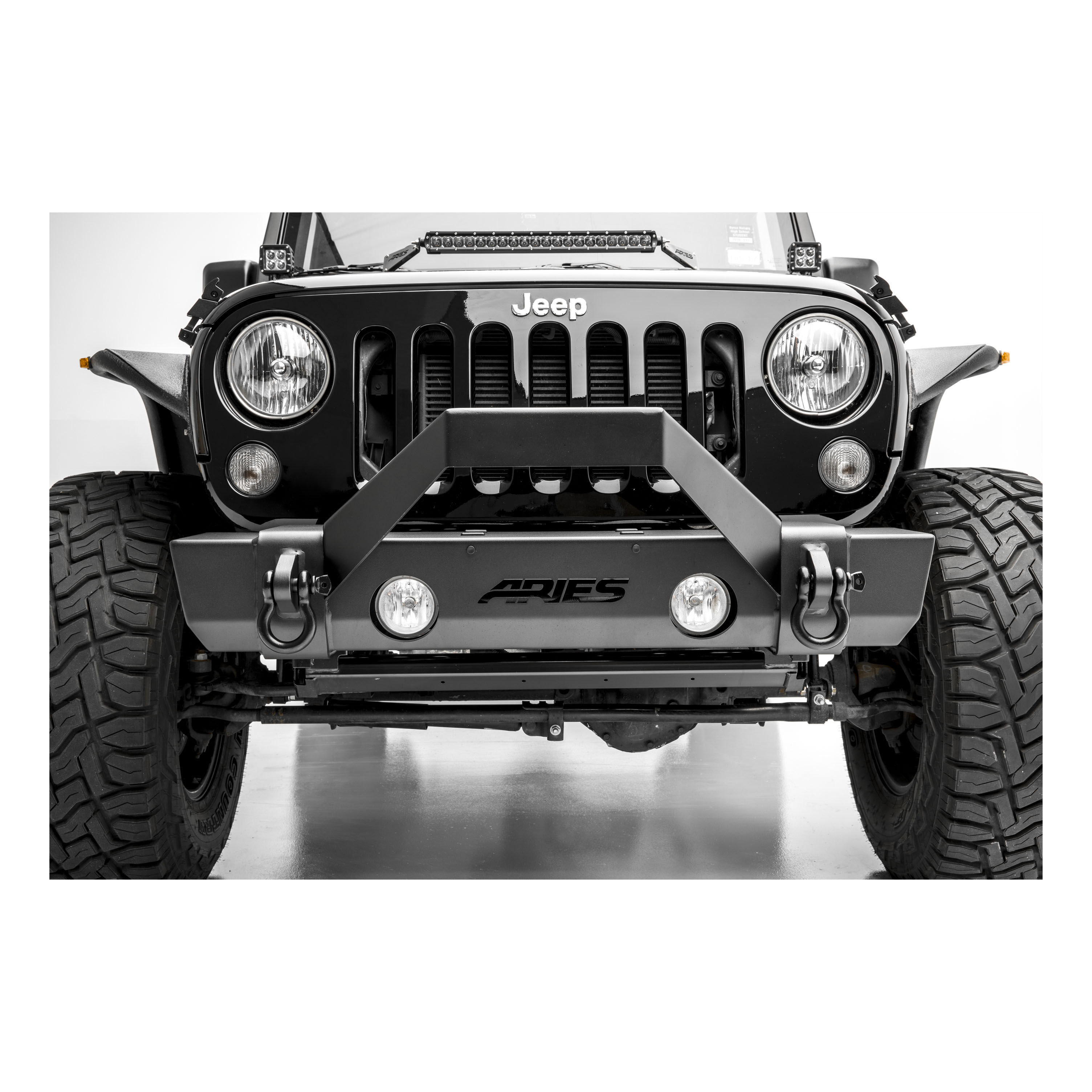 2007-2017 Jeep Wrangler Aries Black Shackles