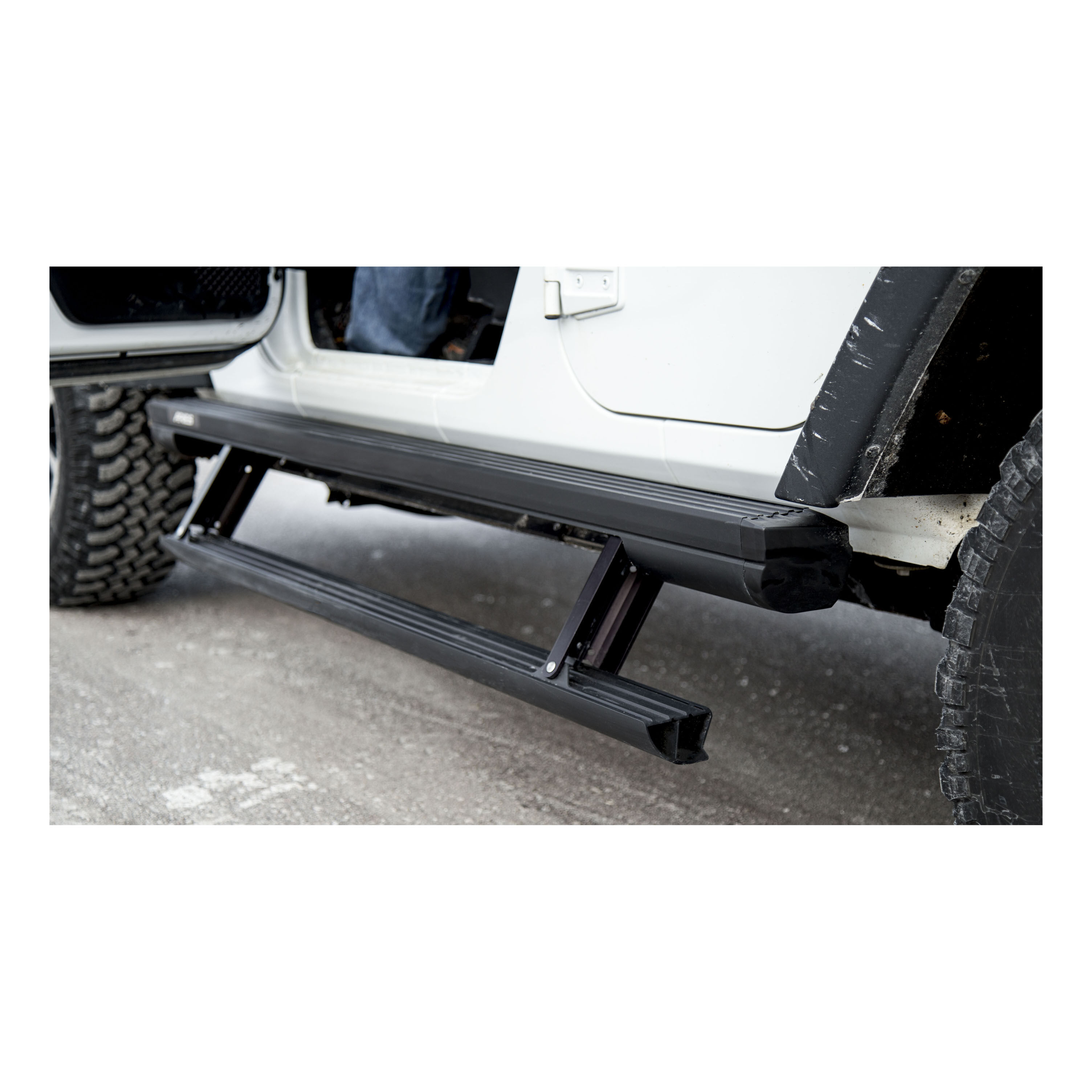 2007-2017 Jeep Wrangler Aries ActionTrac Powered Running Boards Unlimited Sahara