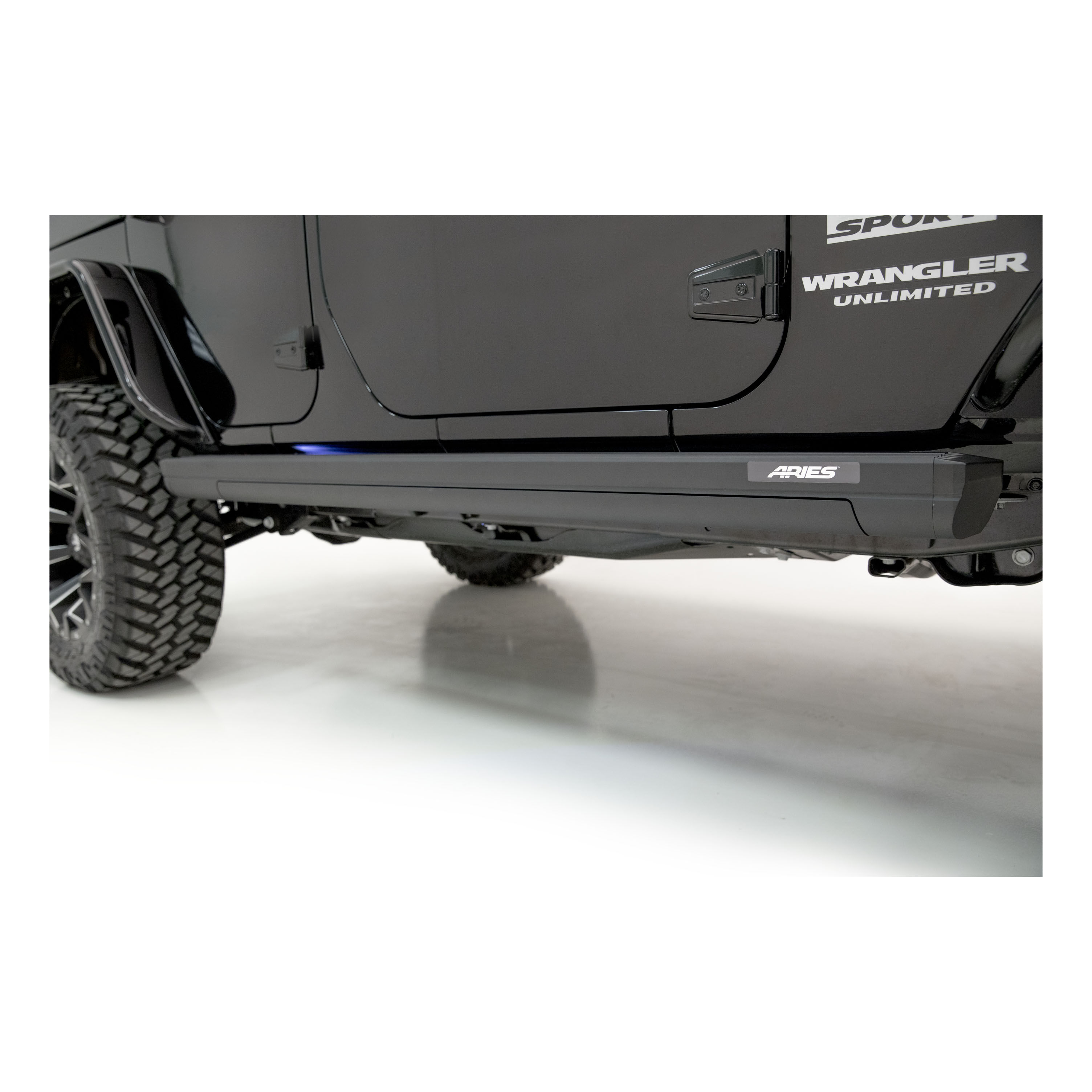 2007-2017 Jeep Wrangler Aries ActionTrac Powered Running Boards Unlimited Sahara