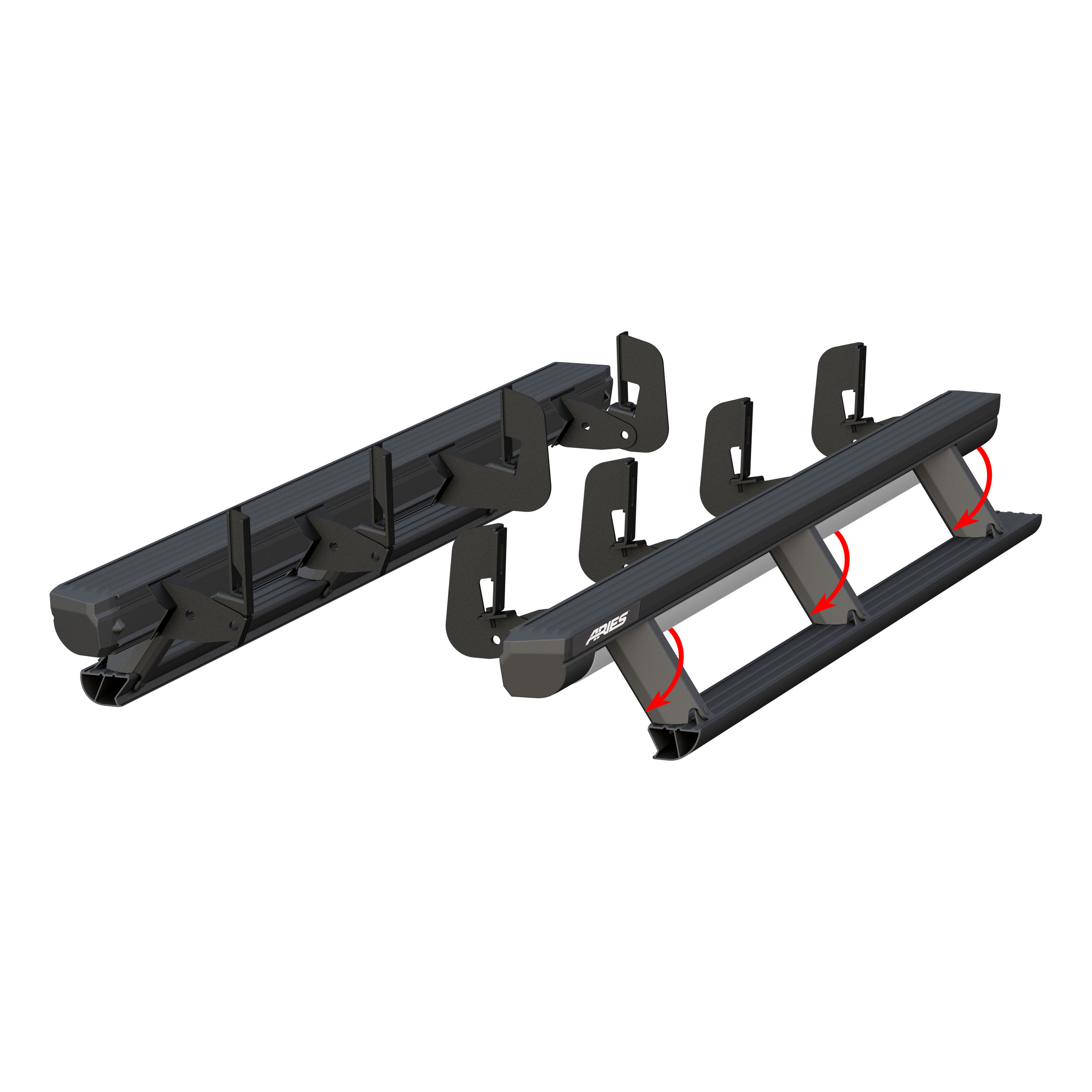 2013-2018 Chevy Silverado 3500 Aries ActionTrac Powered Running Boards HD WT/Crew Cab Pickup